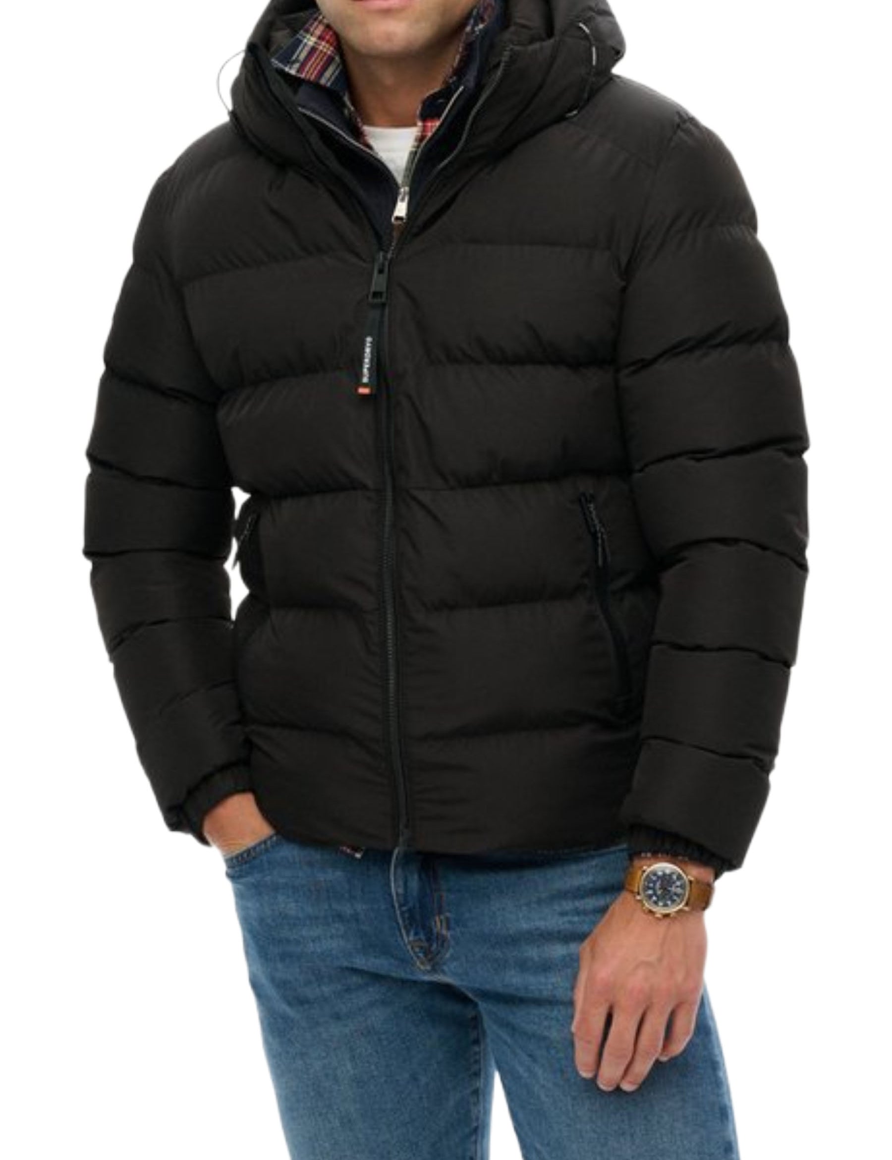 Piumini Nero Superdry