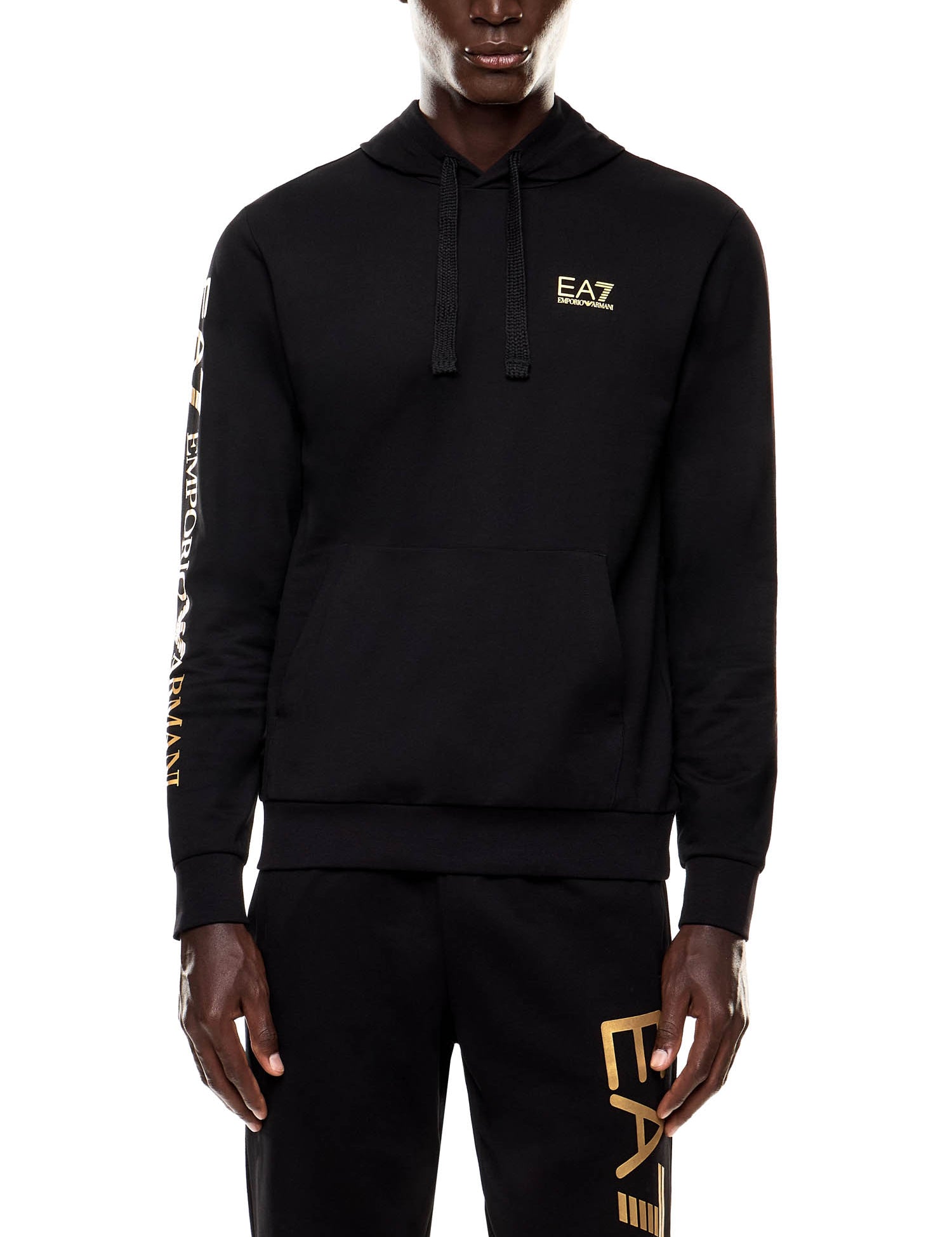 Felpe Nero Oro Ea7 Emporio Armani