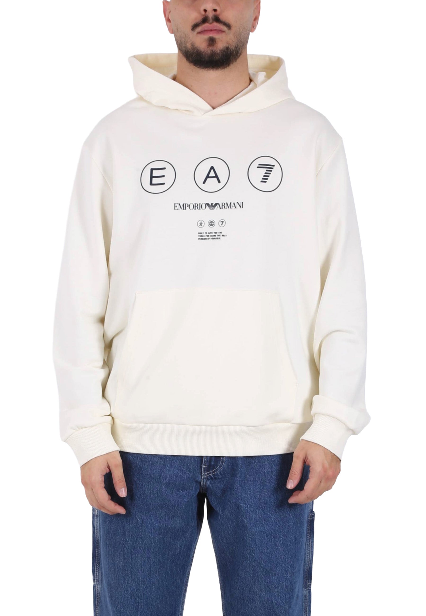 Felpe Bianco Ea7 Emporio Armani