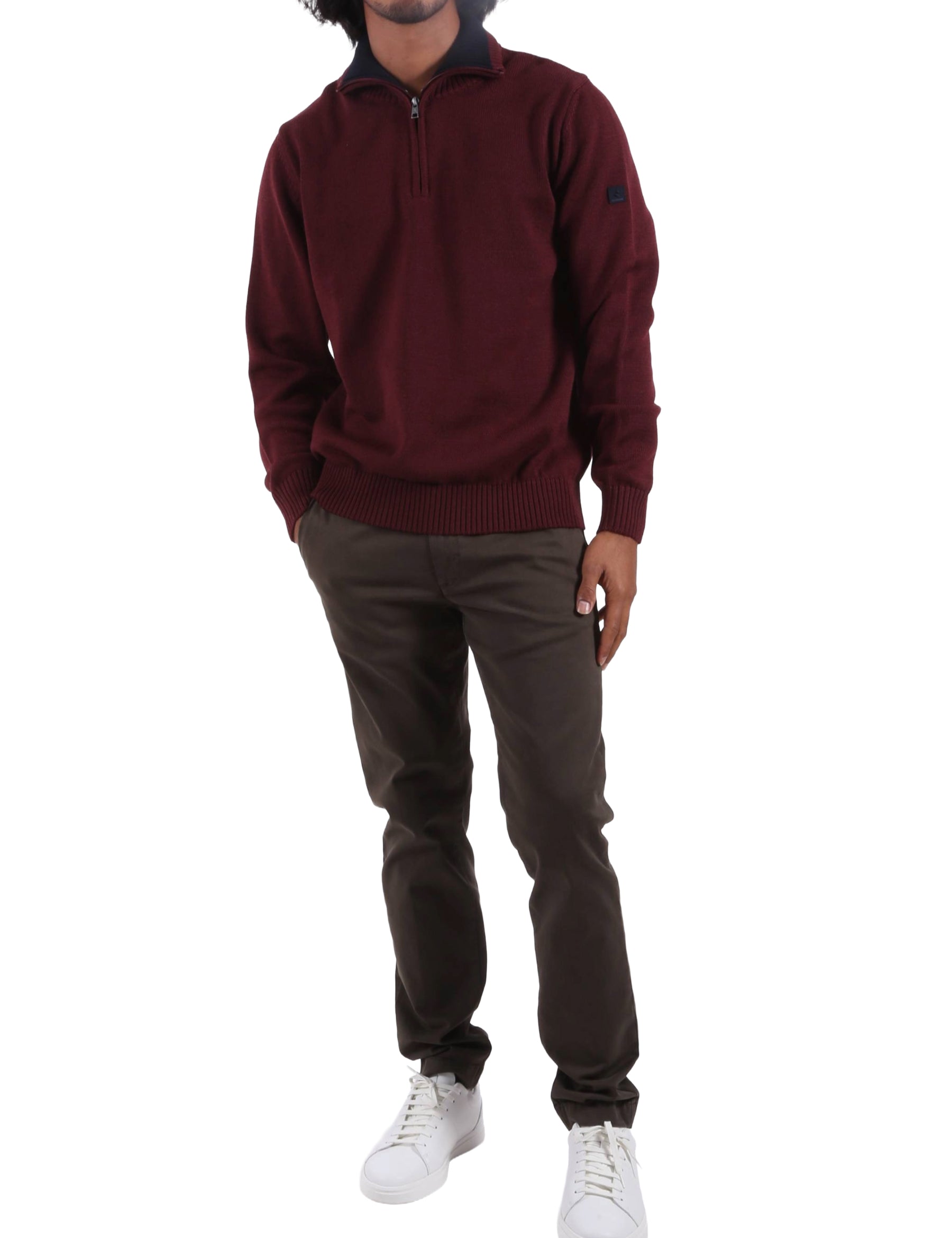 Maglia a collo alto Bordeaux Navigare
