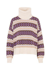 Maglia a collo alto Beige Liu-jo