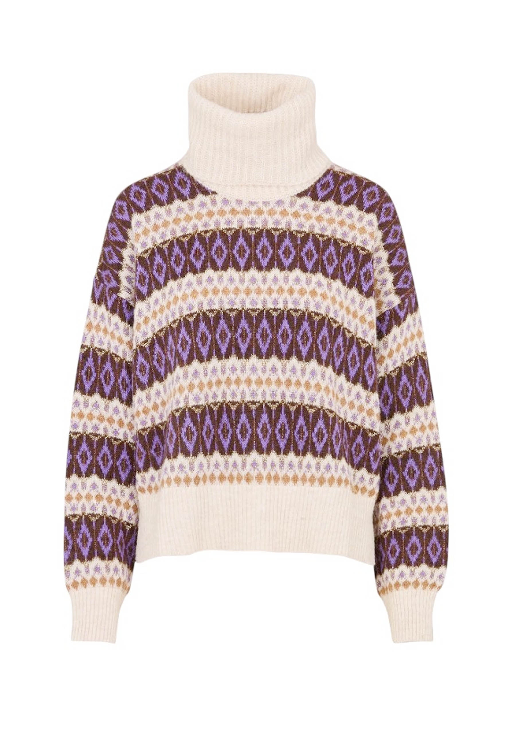 Maglia a collo alto Beige Liu-jo