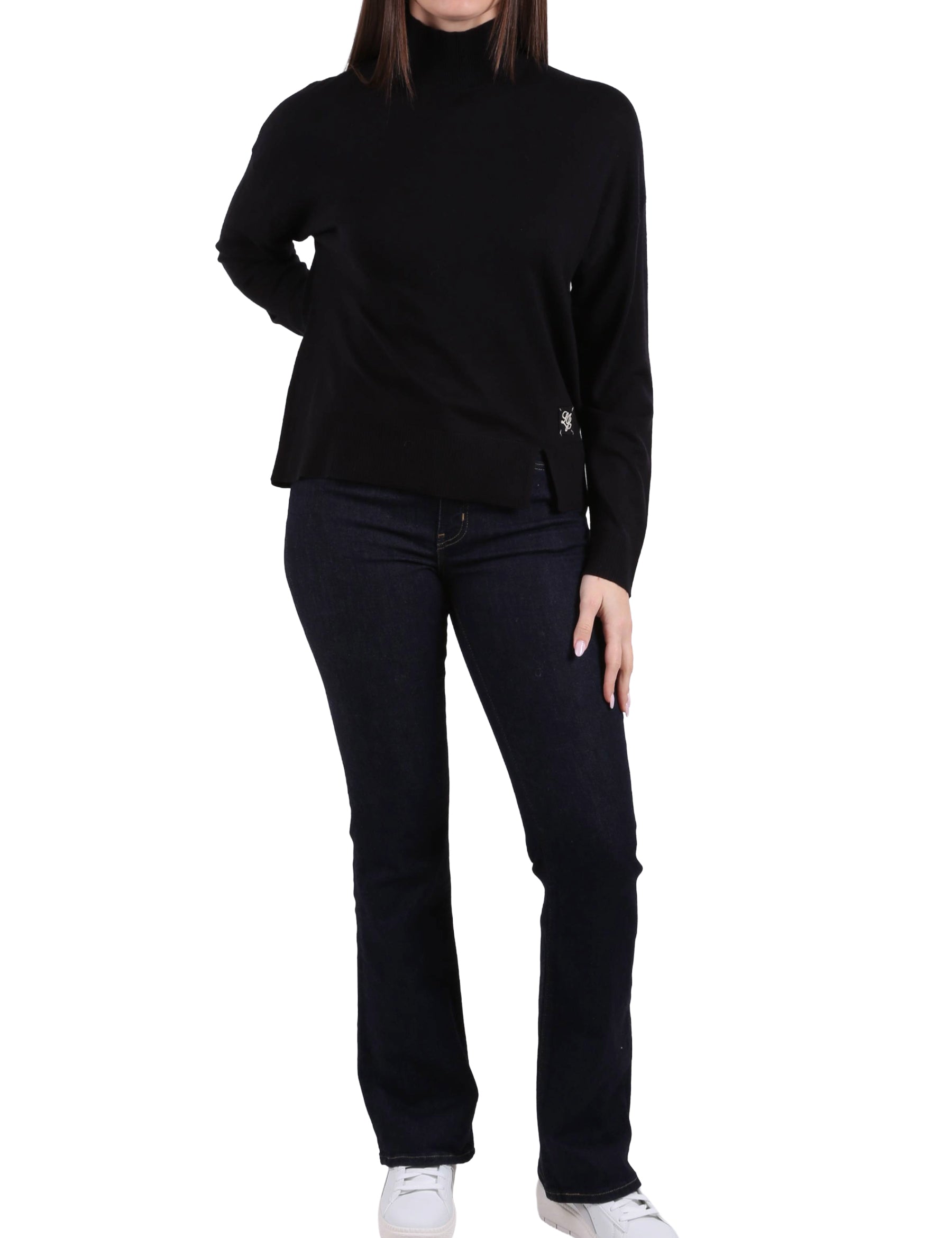 Maglia a collo alto Nero Liu-jo