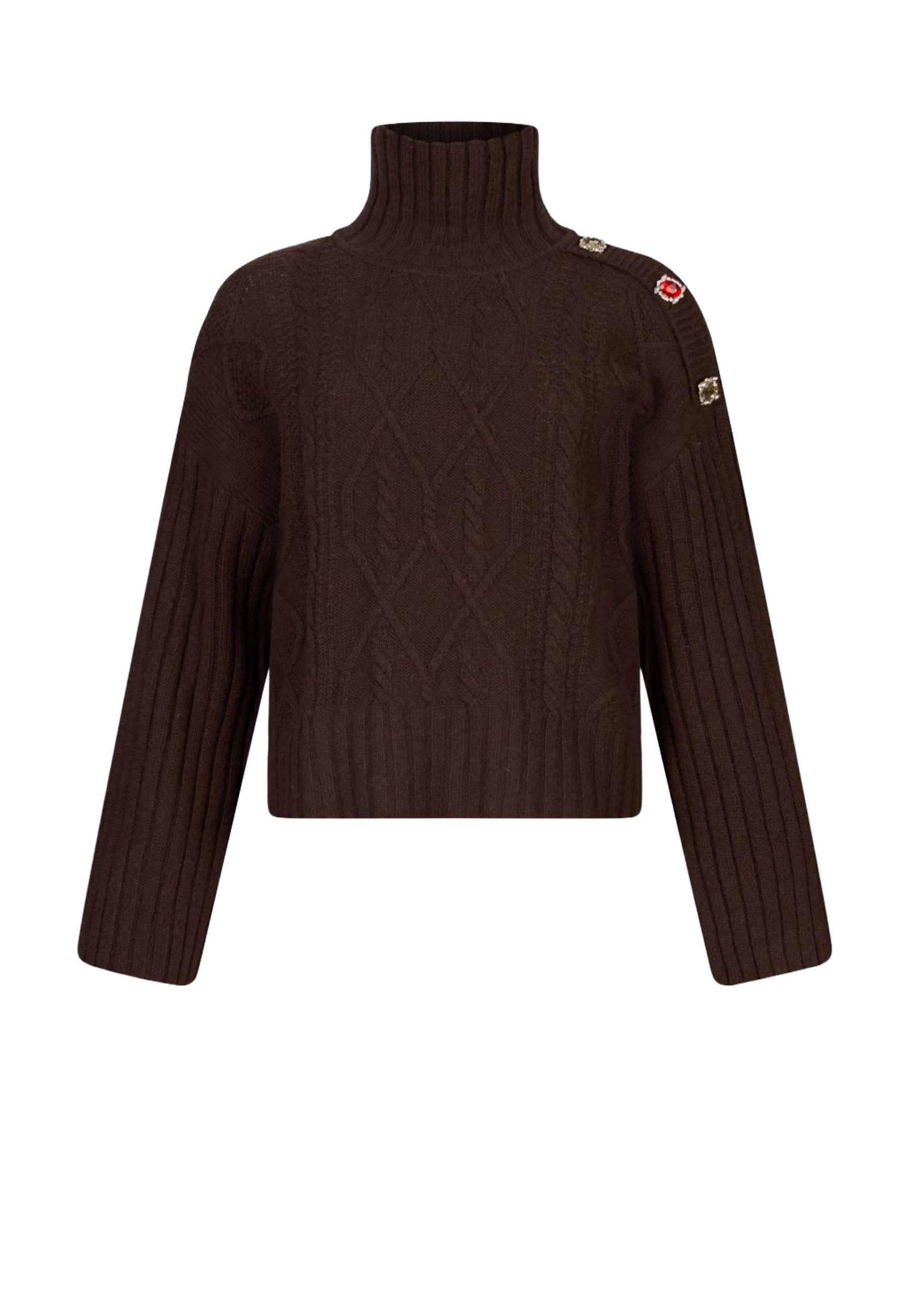 Maglia a collo alto Marrone Liu-jo