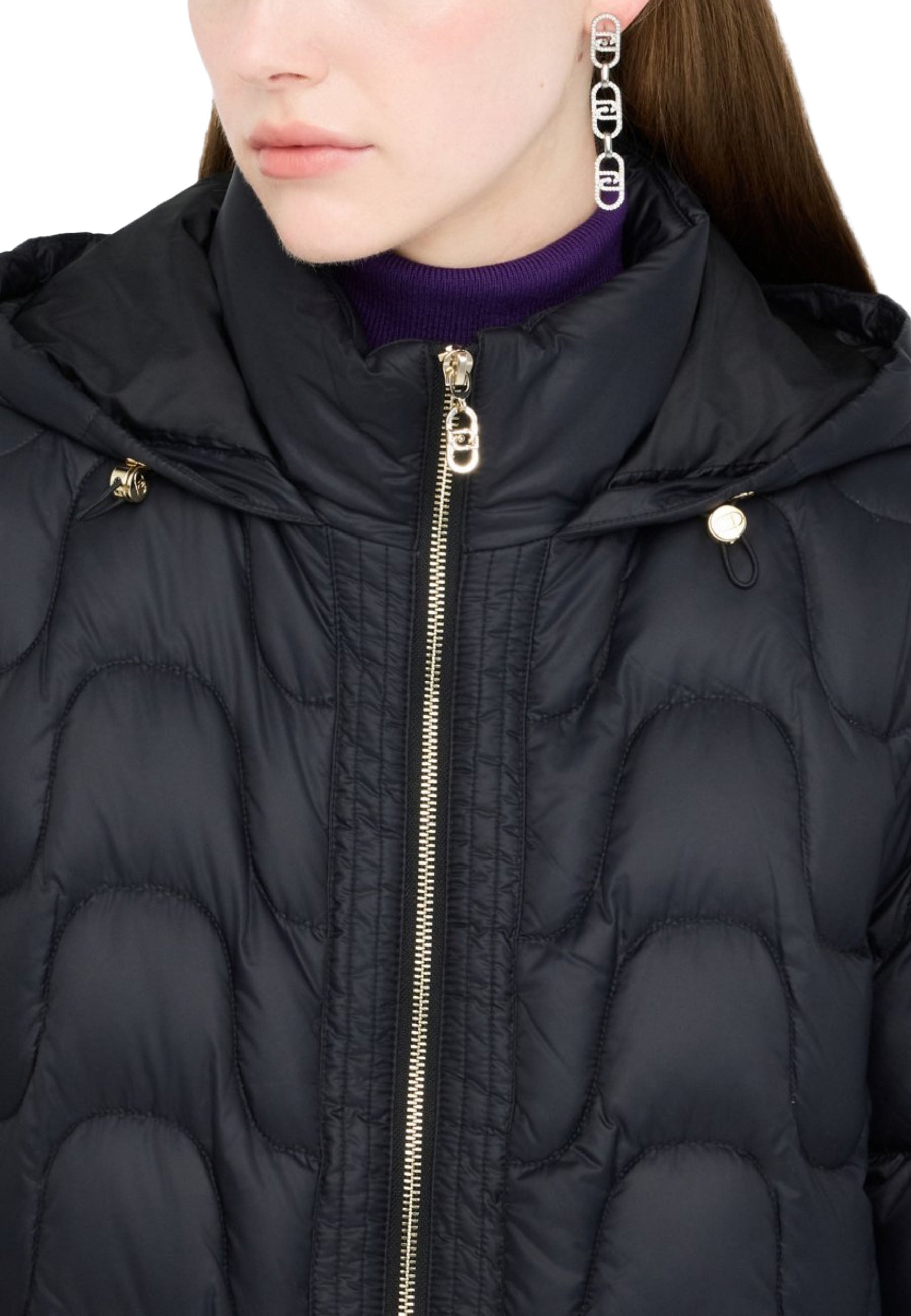Piumini Nero Liu-jo