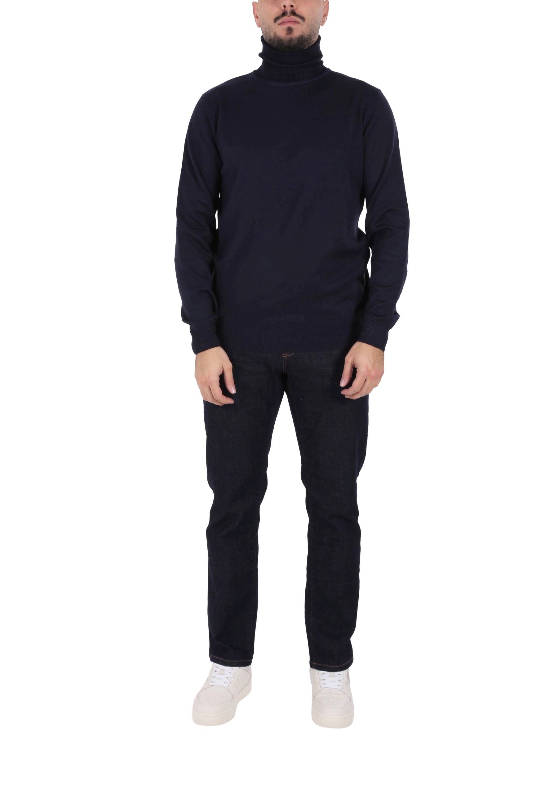 Maglia a collo alto Blu Sseinse