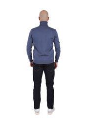 Maglia a collo alto Blu Chiaro Sseinse