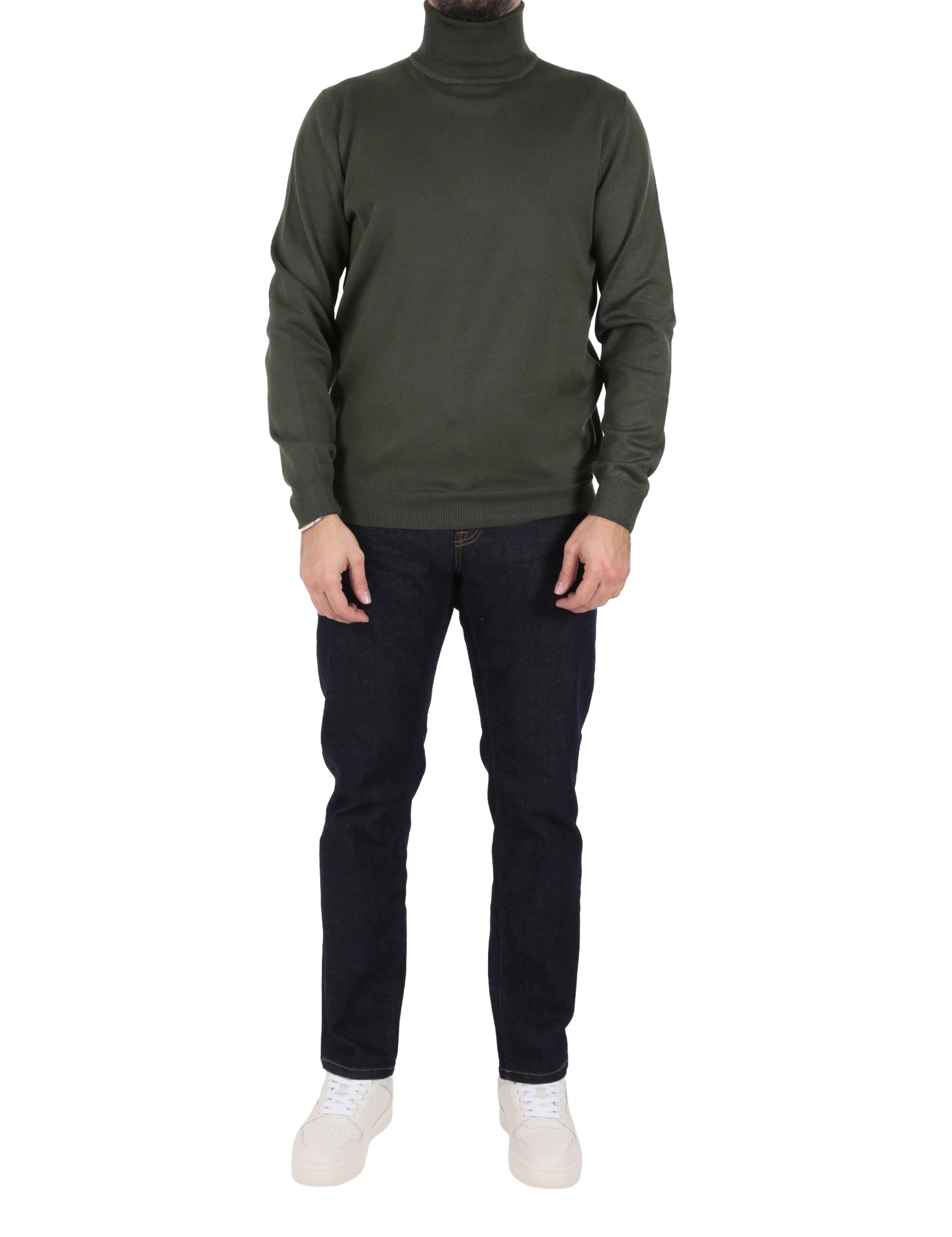 Maglia a collo alto Verde Sseinse