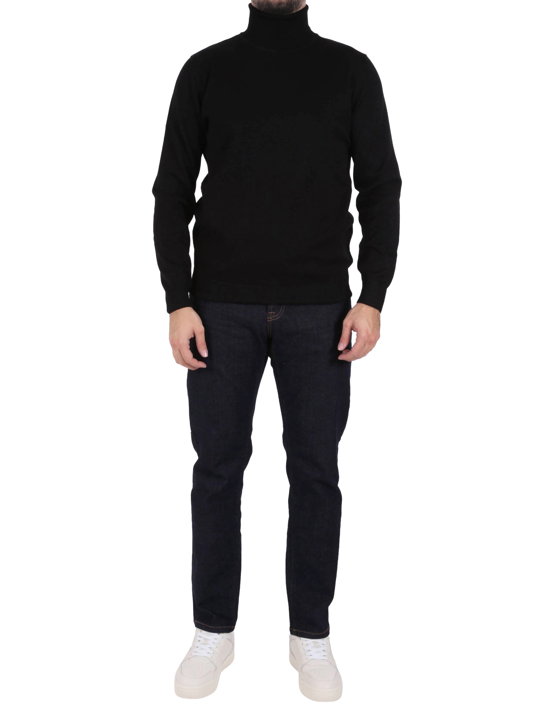 Maglia a collo alto Nero Sseinse