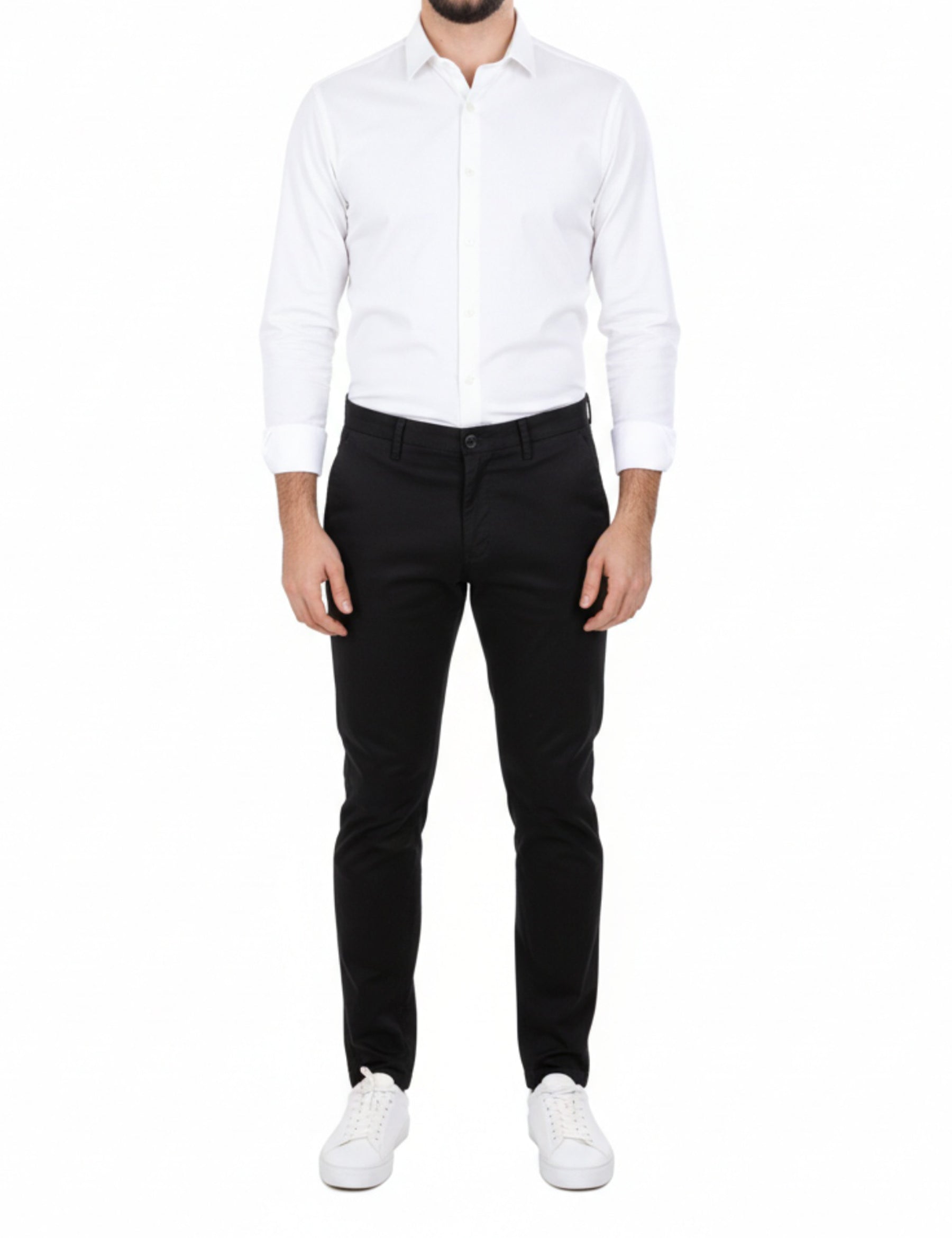 Pantaloni Nero Borgoni Milano