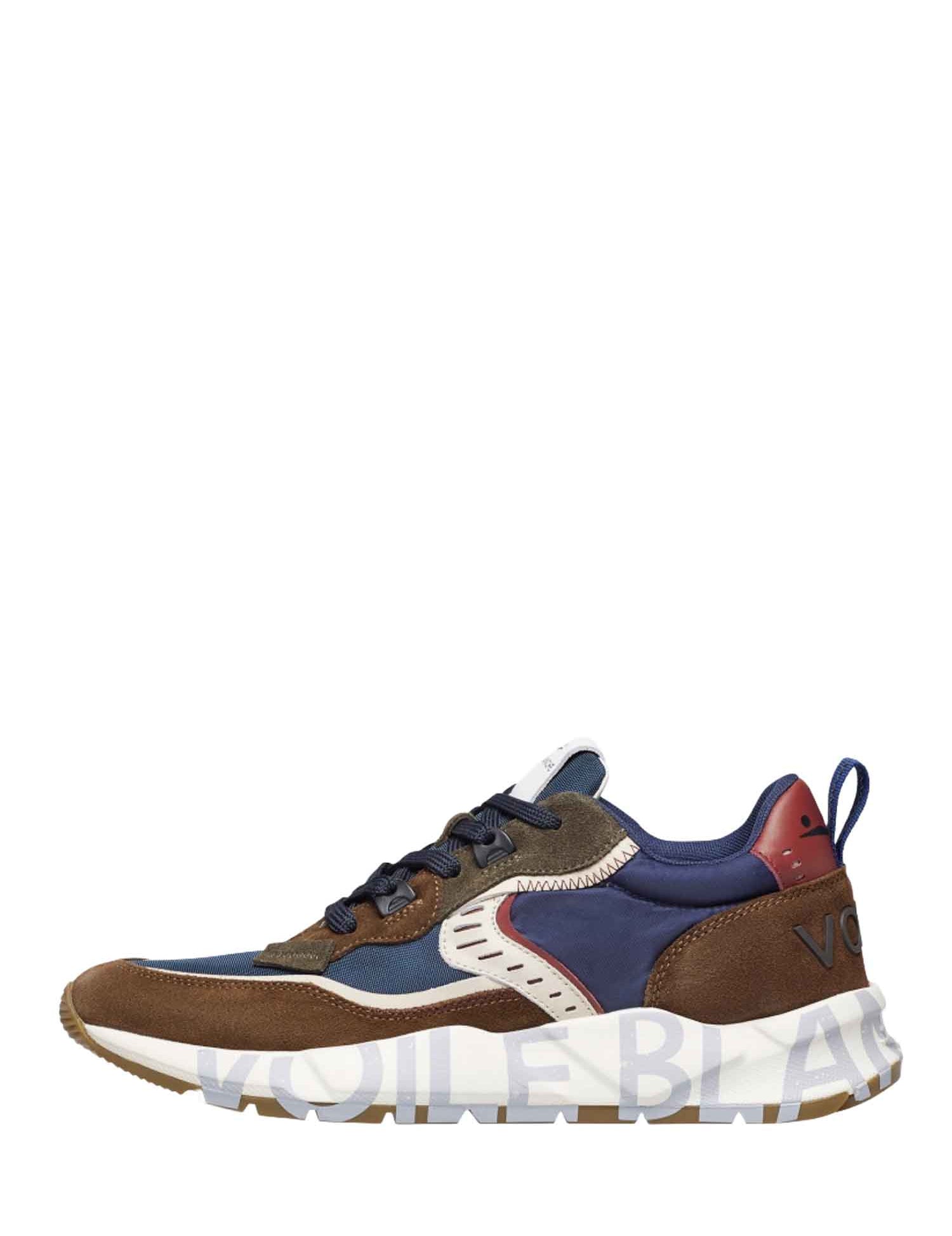 Sneakers Marrone Voile Blanche