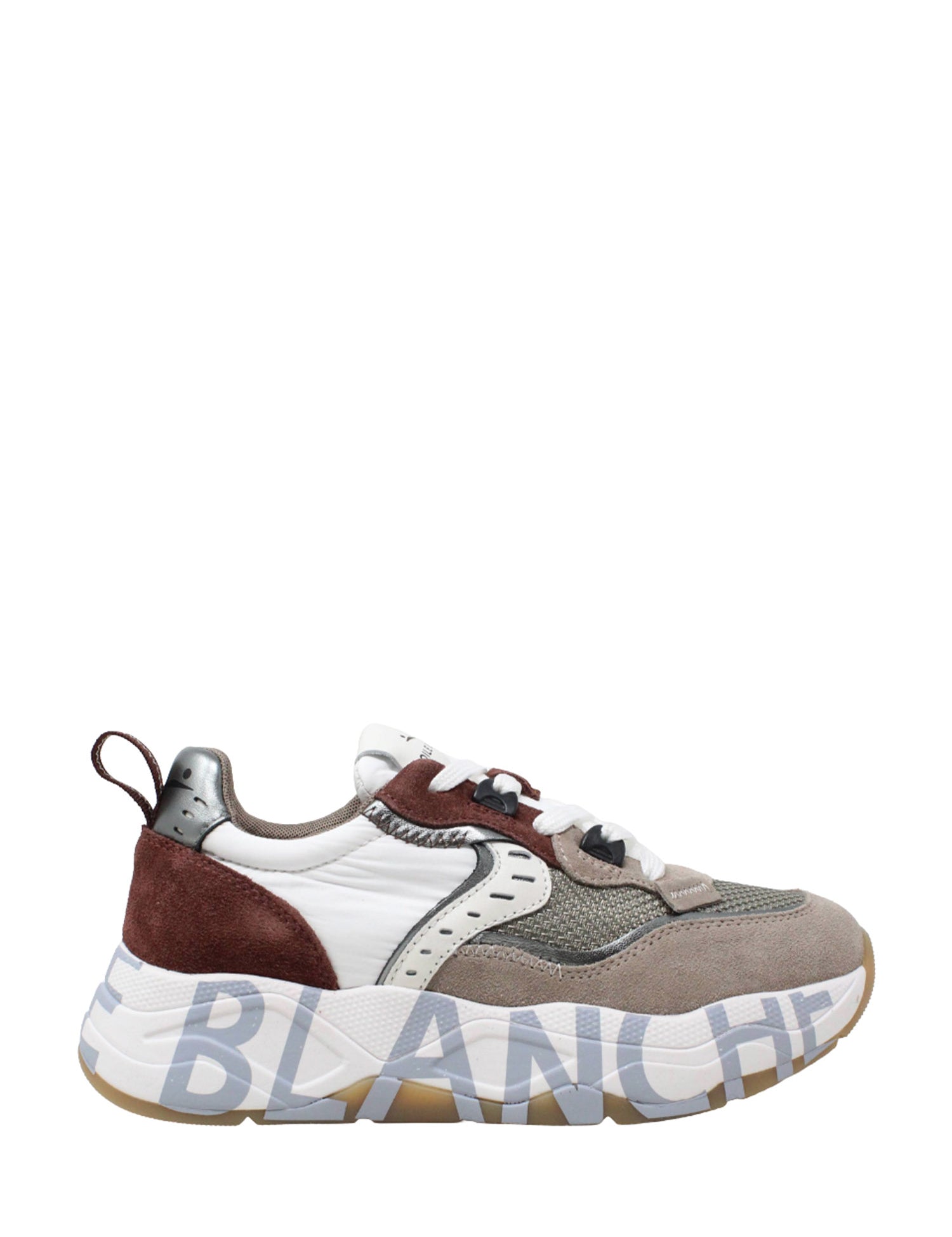 Sneakers Bordeaux Voile Blanche