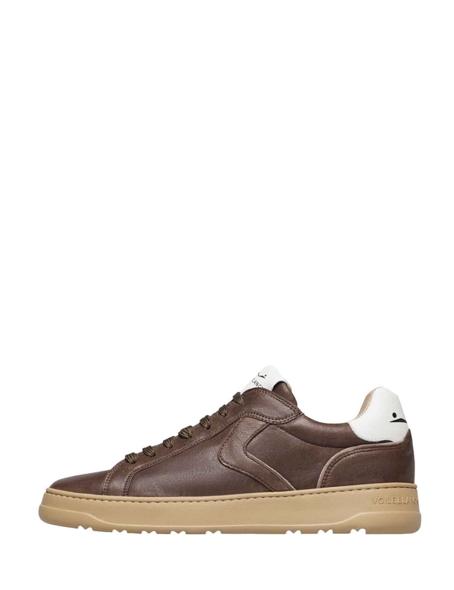 Sneakers Marrone Voile Blanche