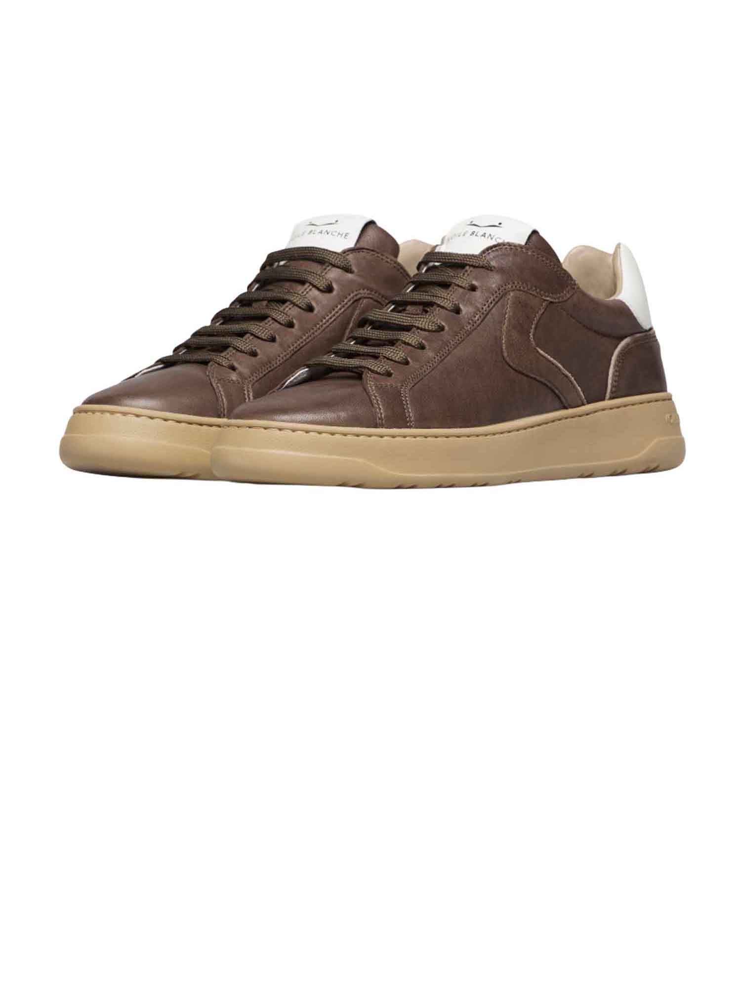 Sneakers Marrone Voile Blanche