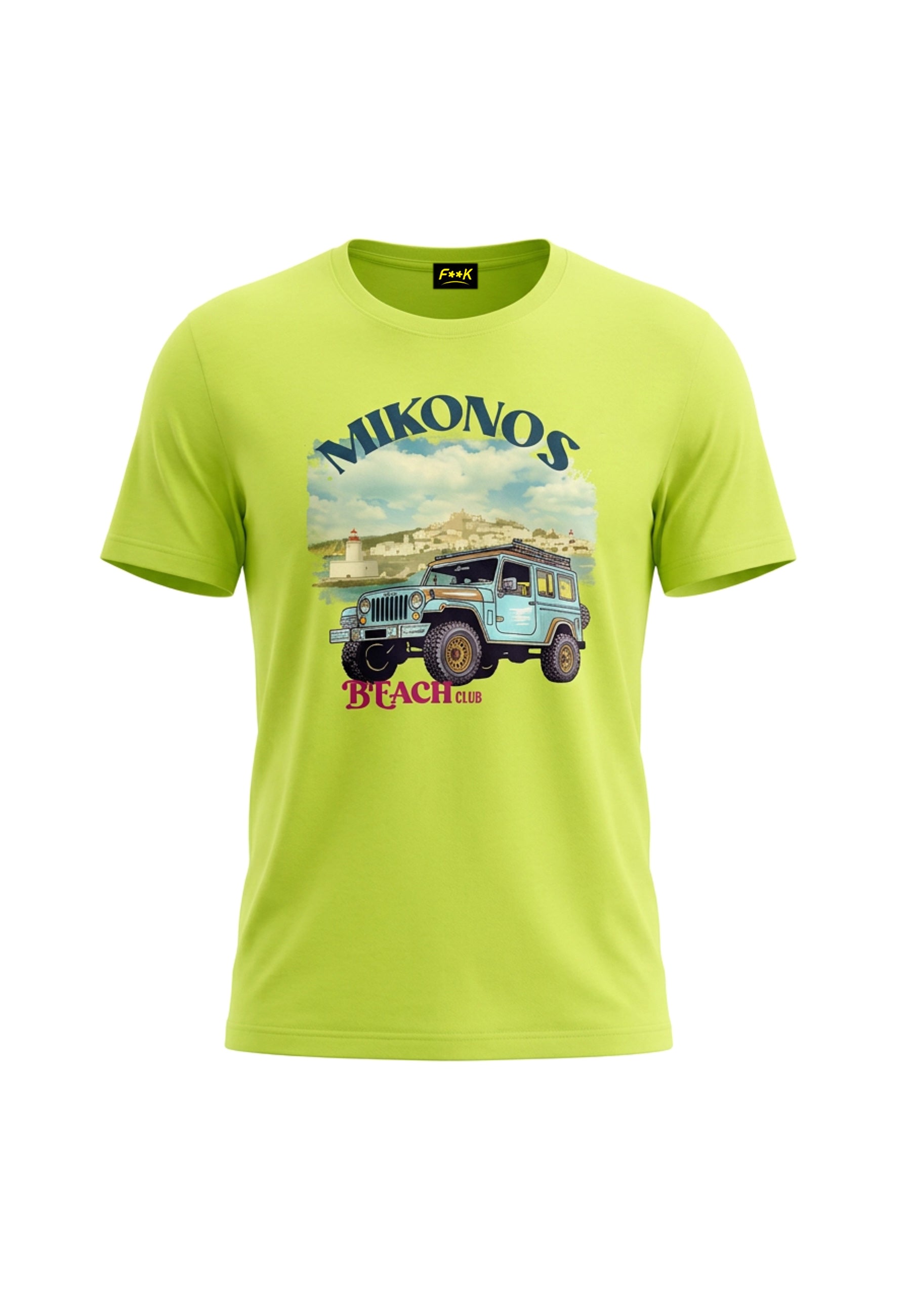 T-shirt Giallo F**k