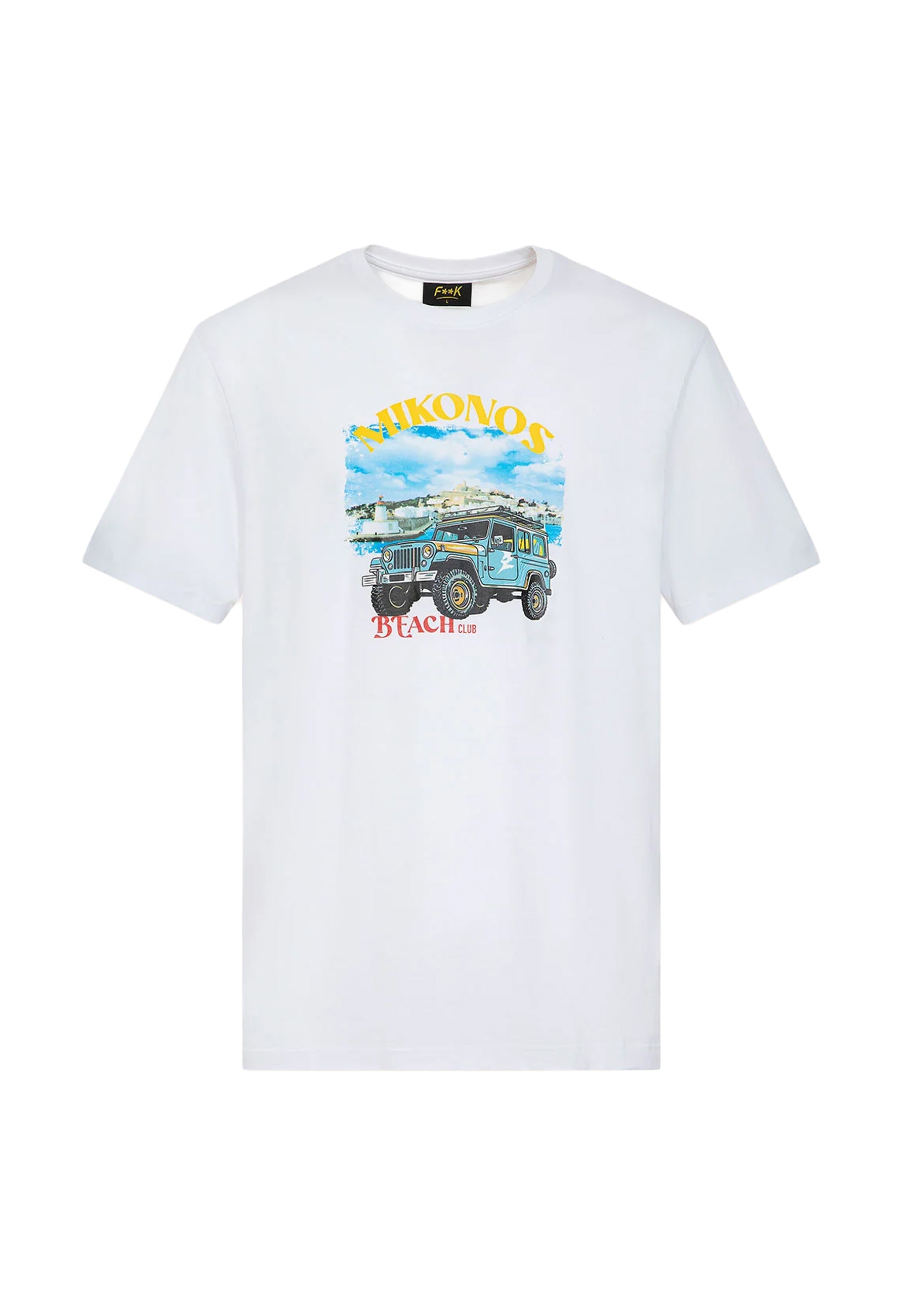 T-shirt Bianco F**k