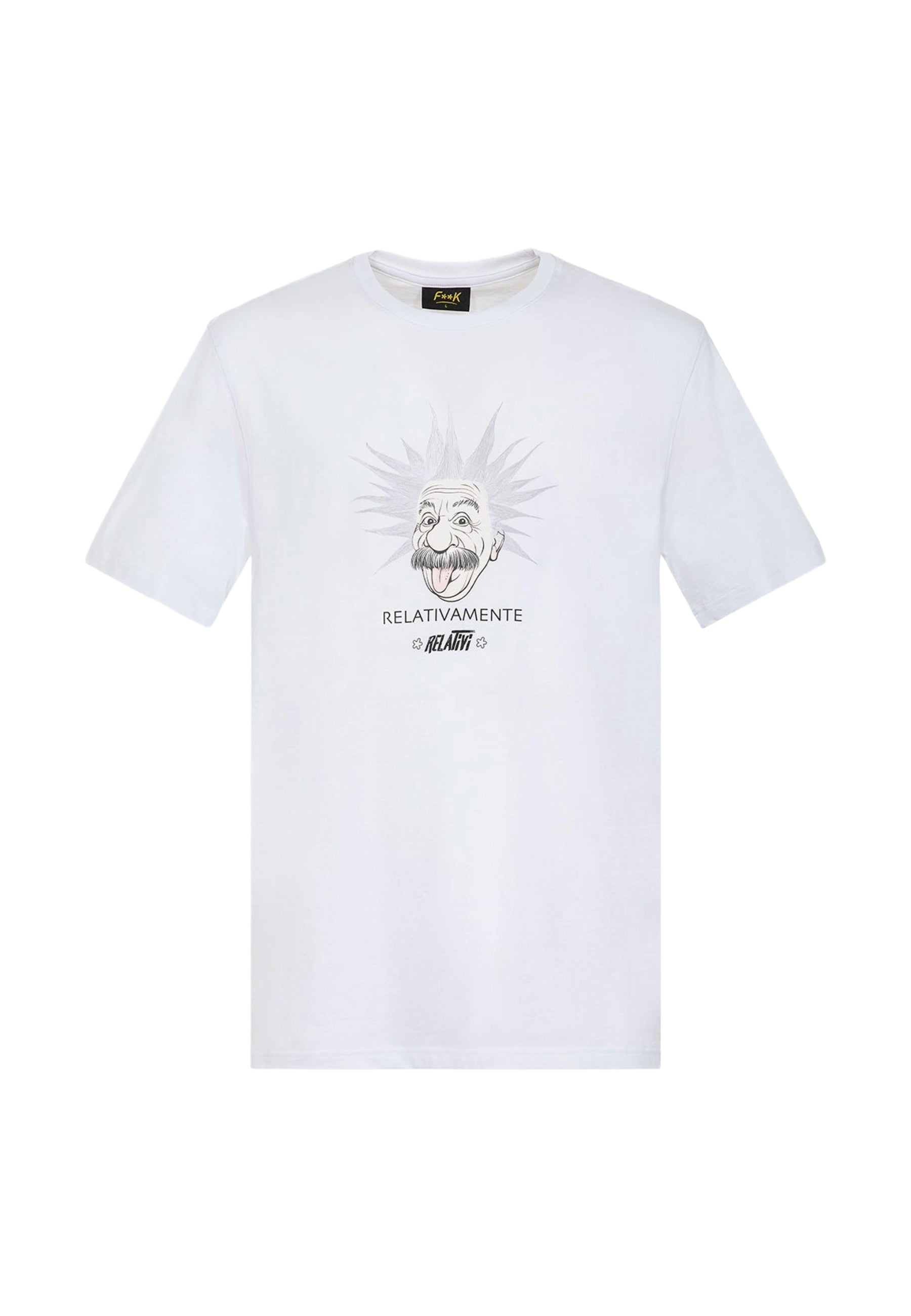 T-shirt Bianco F**k