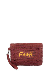 Pochette Bordeaux F**k
