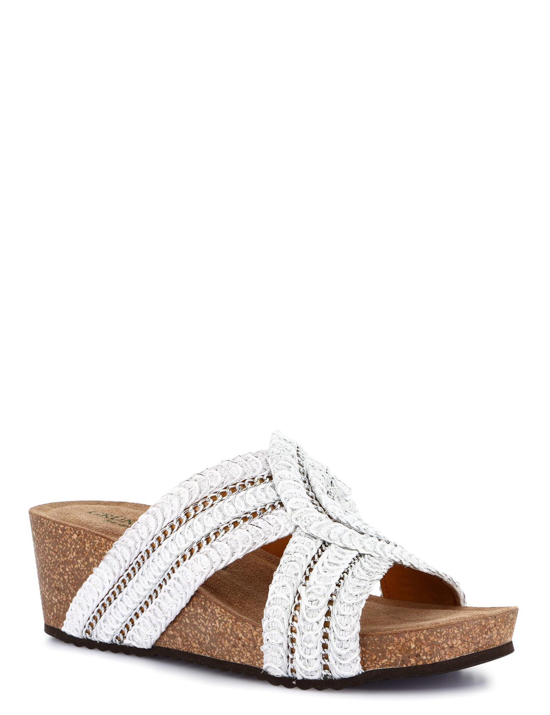Sandali zeppa Bianco Grunland