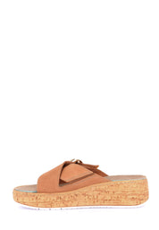 Sandali zeppa Beige Grunland