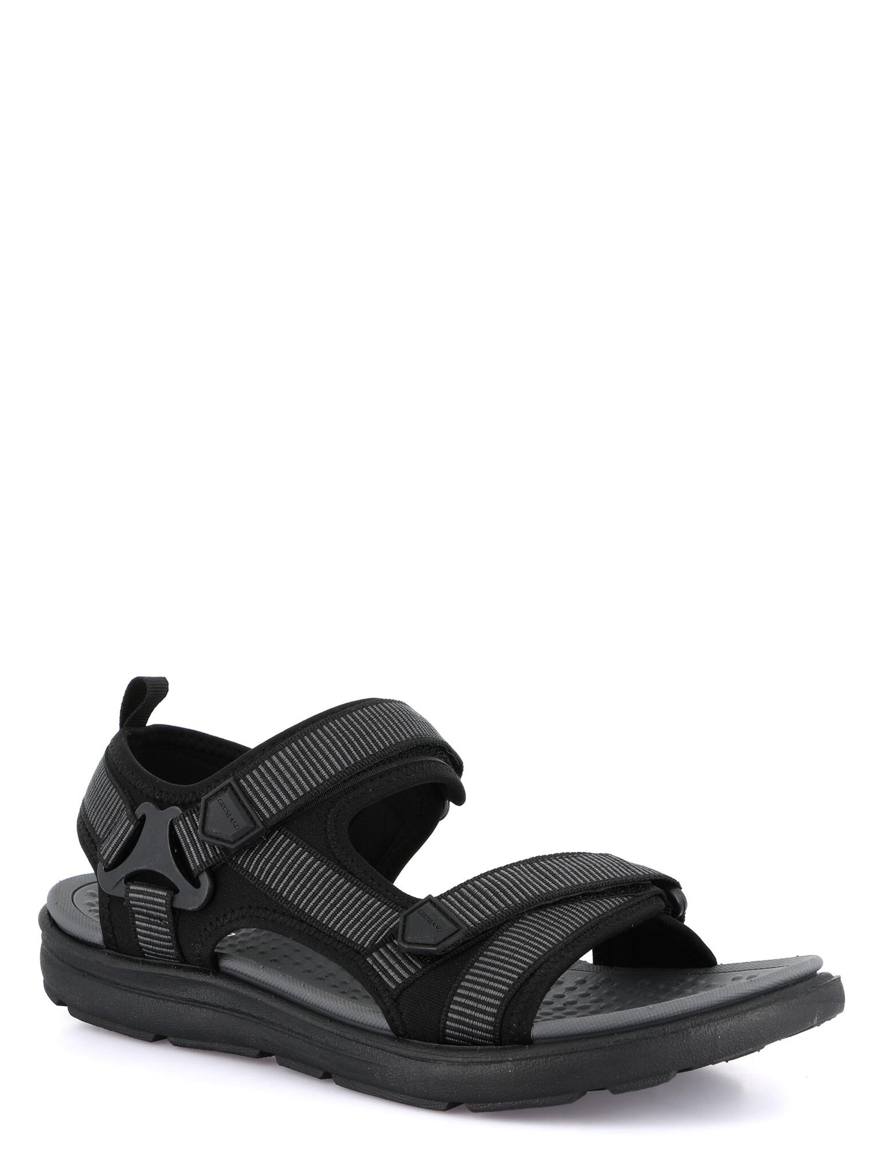 Sandali con strappi Nero Grunland