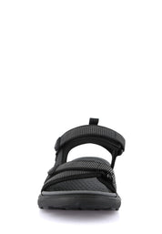 Sandali con strappi Nero Grunland