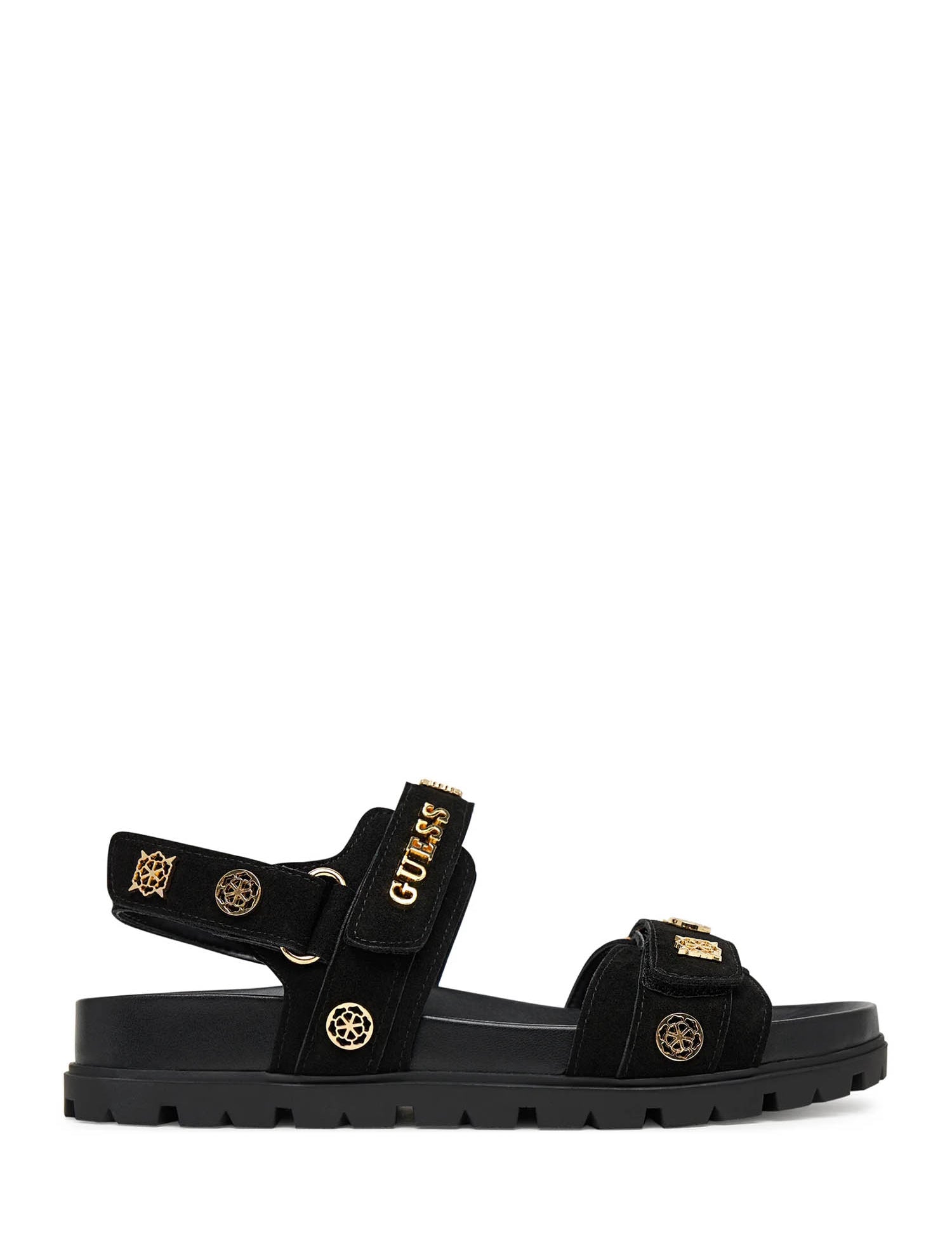 Sandali con strappi Nero Guess