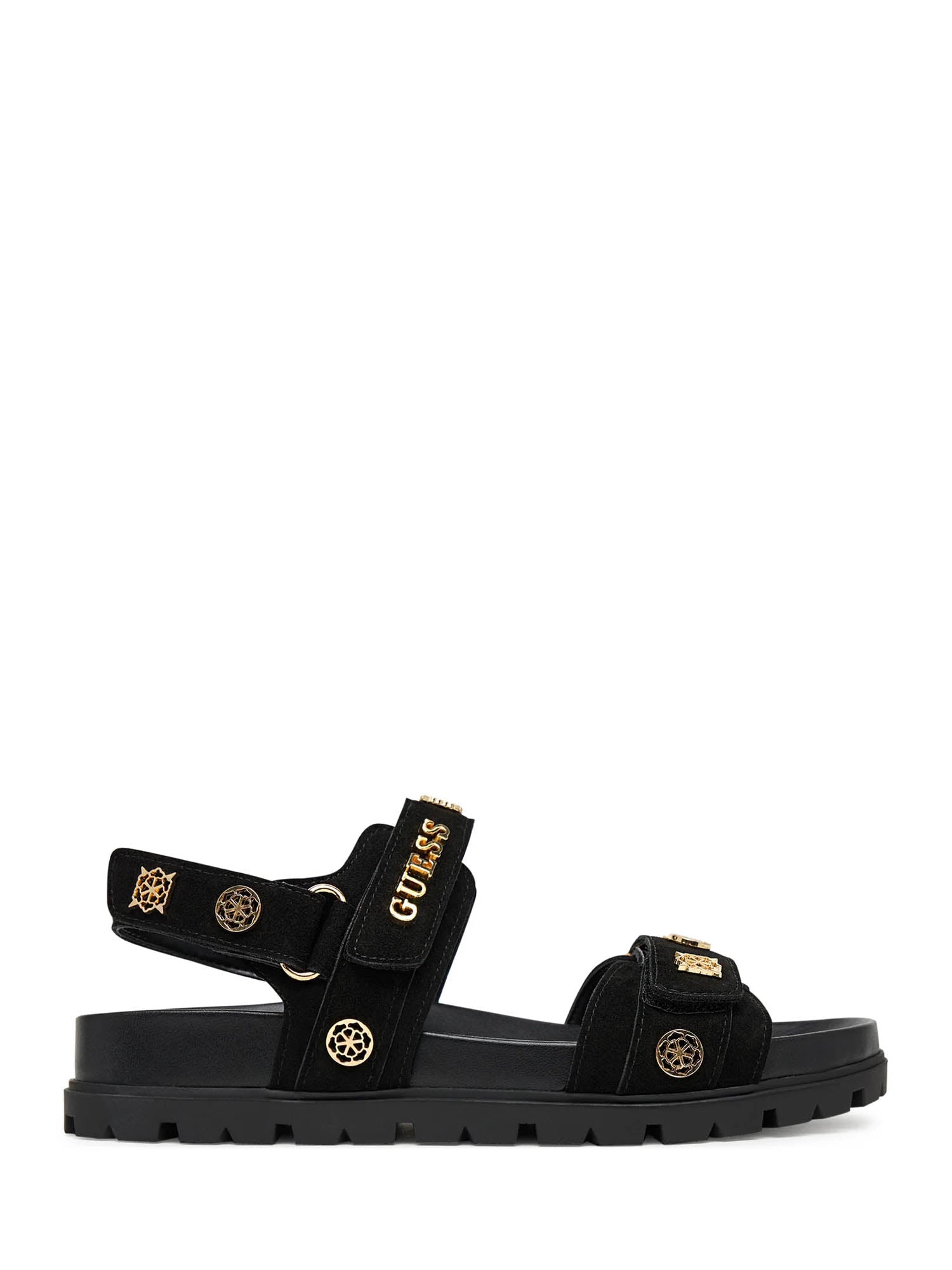 Sandali con strappi Nero Guess