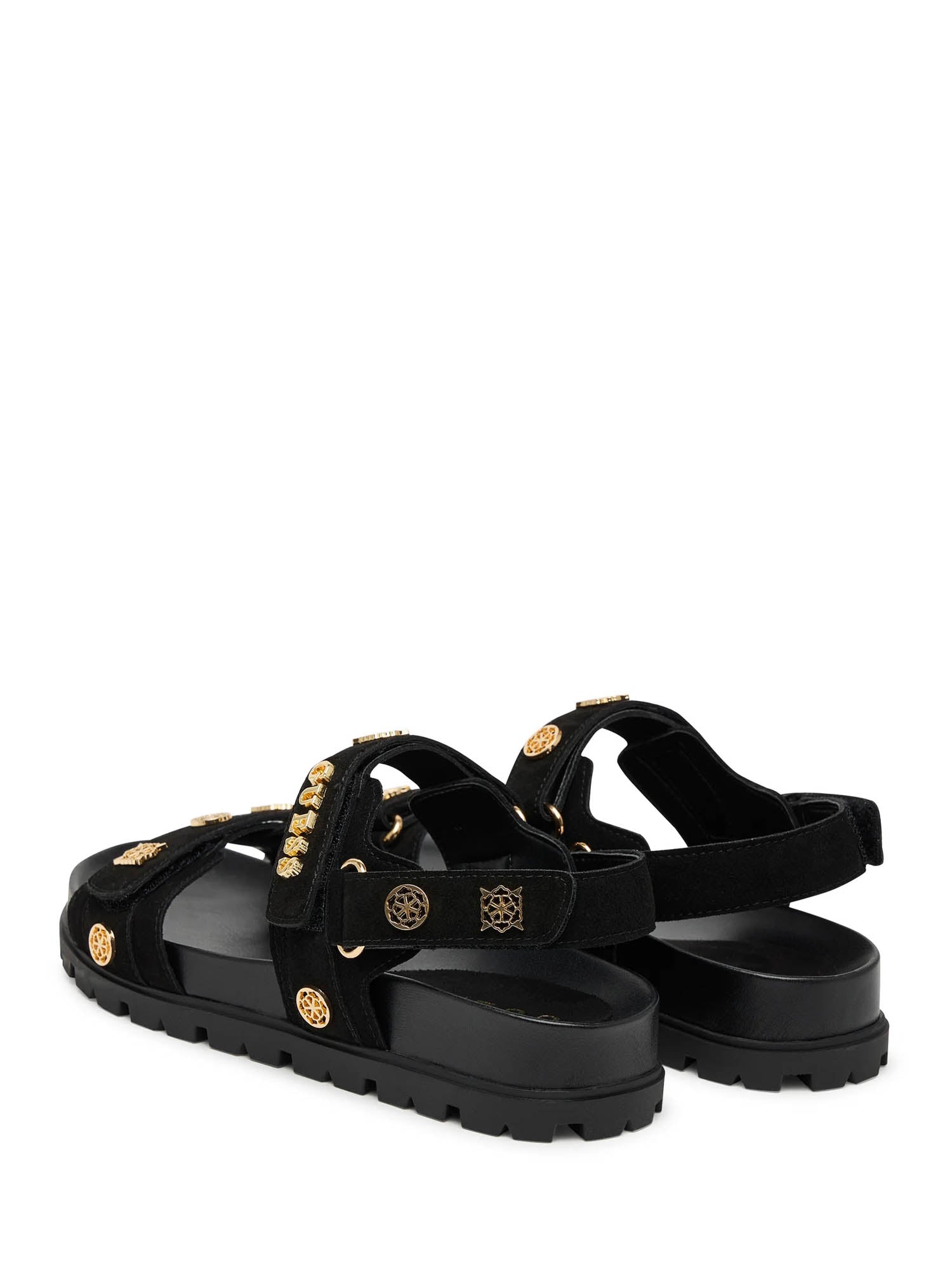 Sandali con strappi Nero Guess