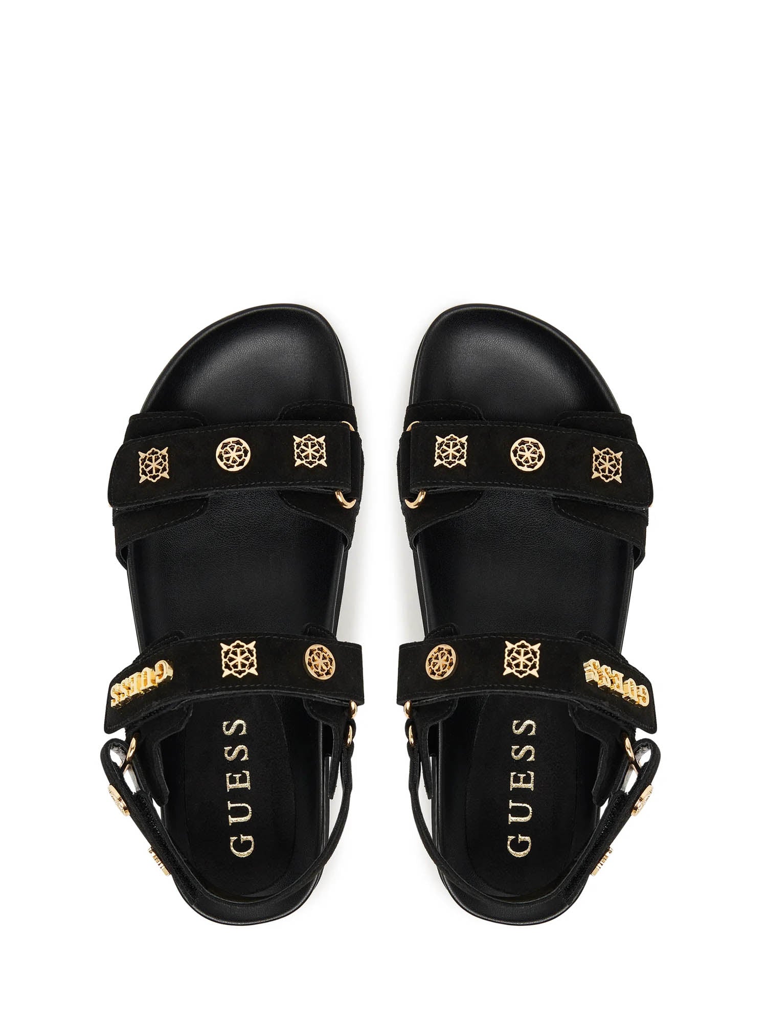 Sandali con strappi Nero Guess