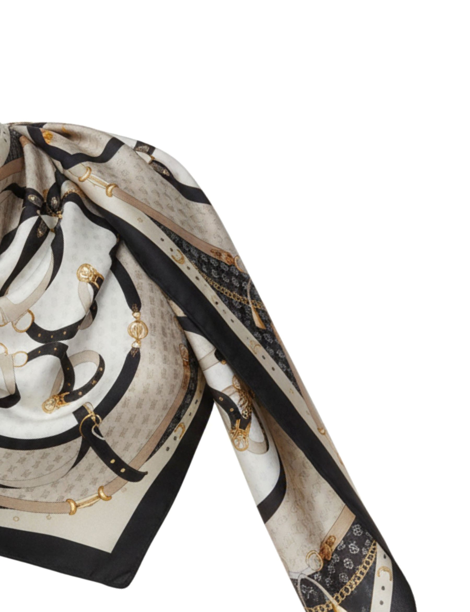 Foulard Nero Beige Guess