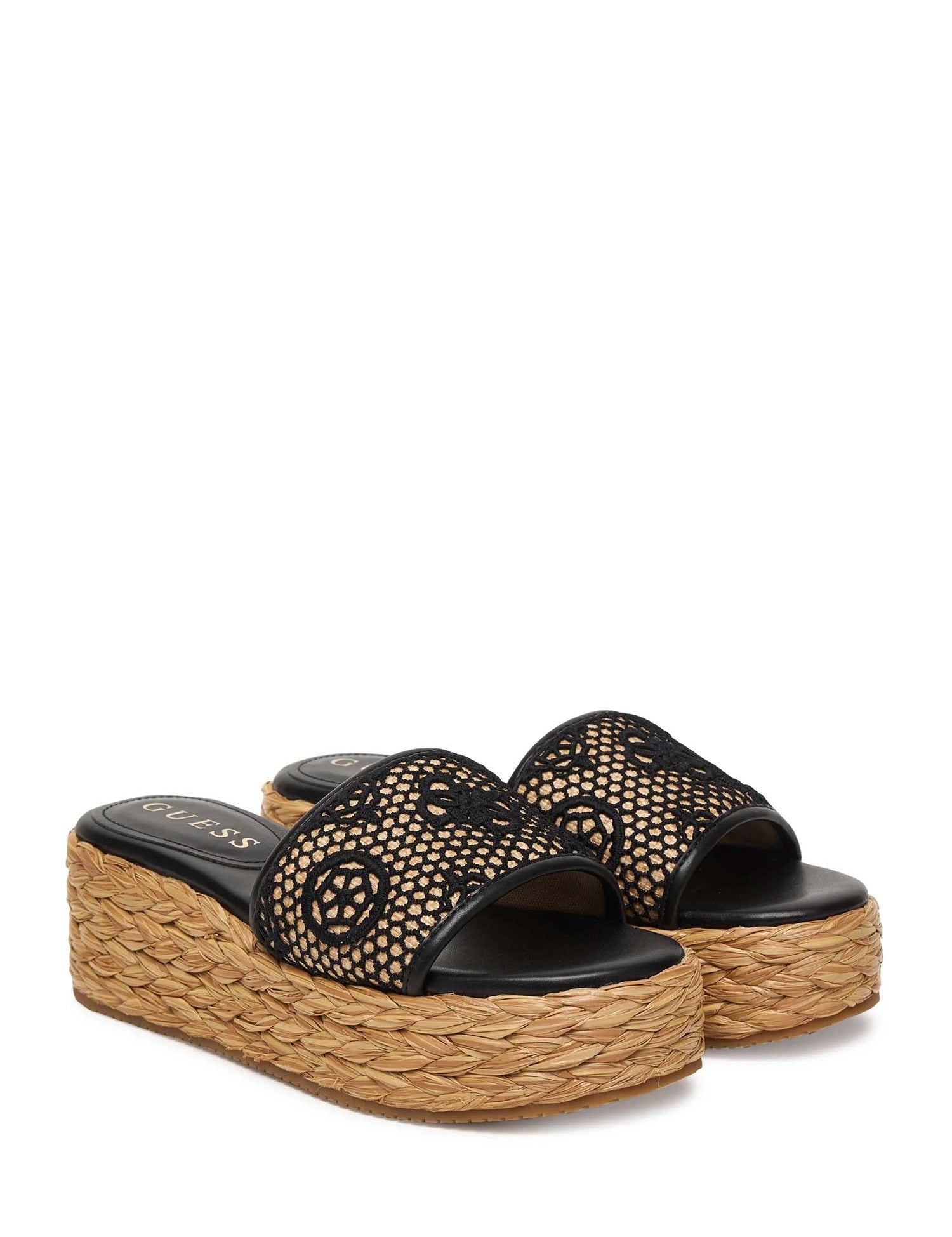 Sandali zeppa Nero Guess
