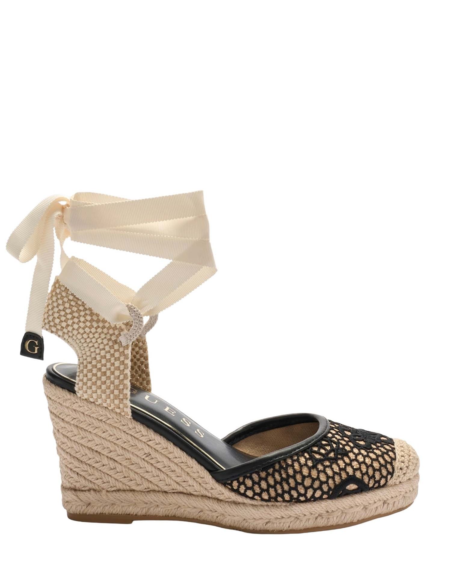 Sandali zeppa Nero Guess