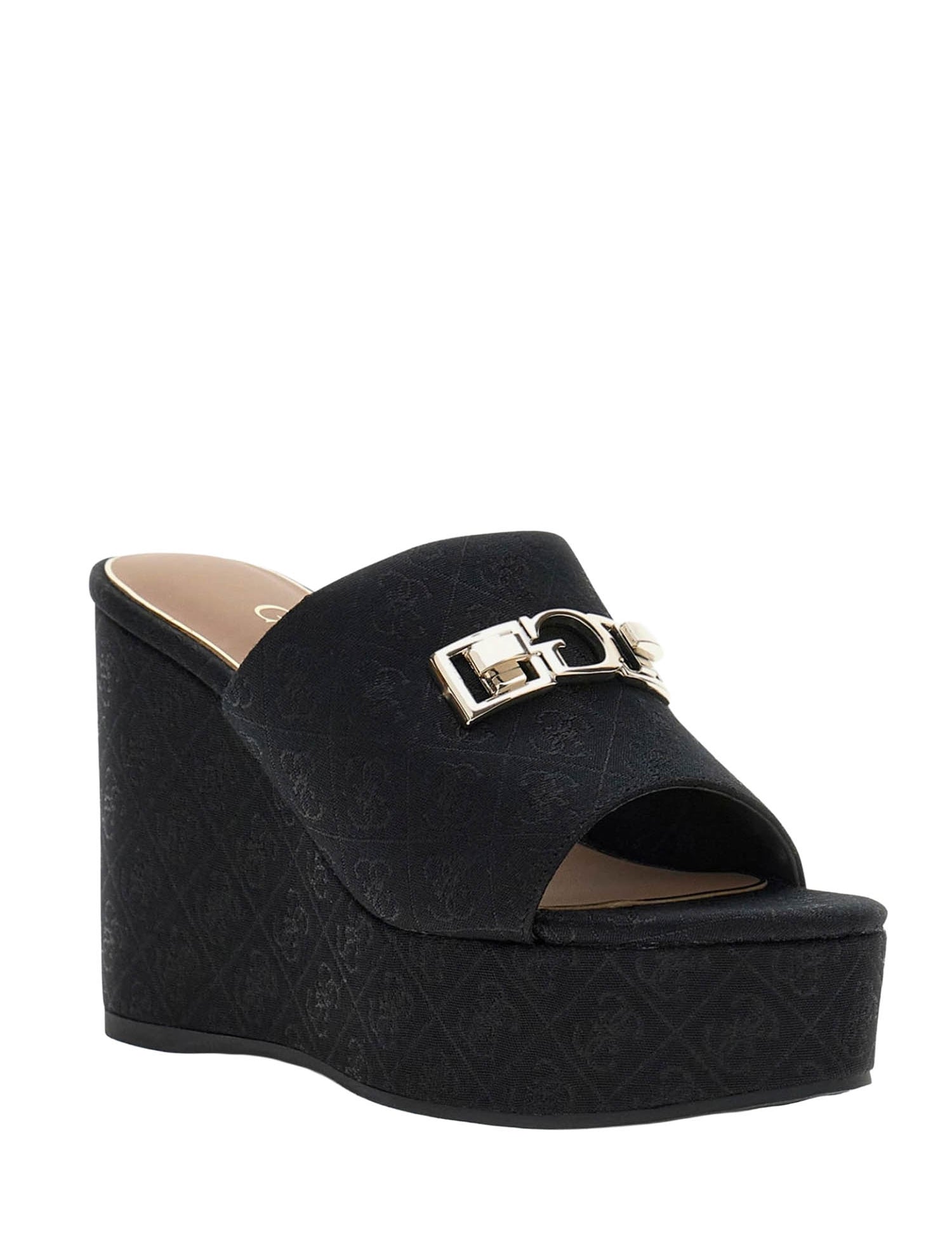 Sandali zeppa Nero Guess