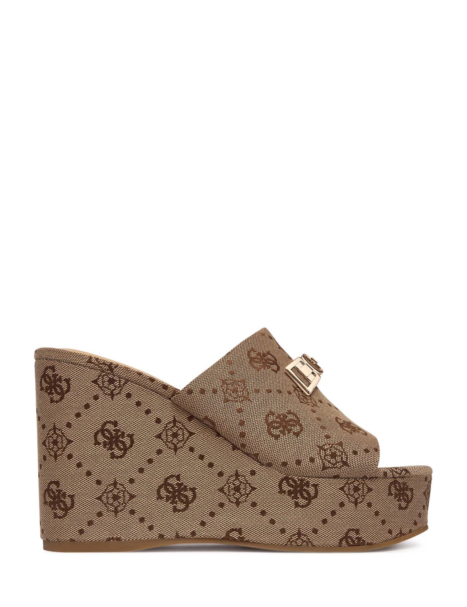 Sandali zeppa Marrone Guess