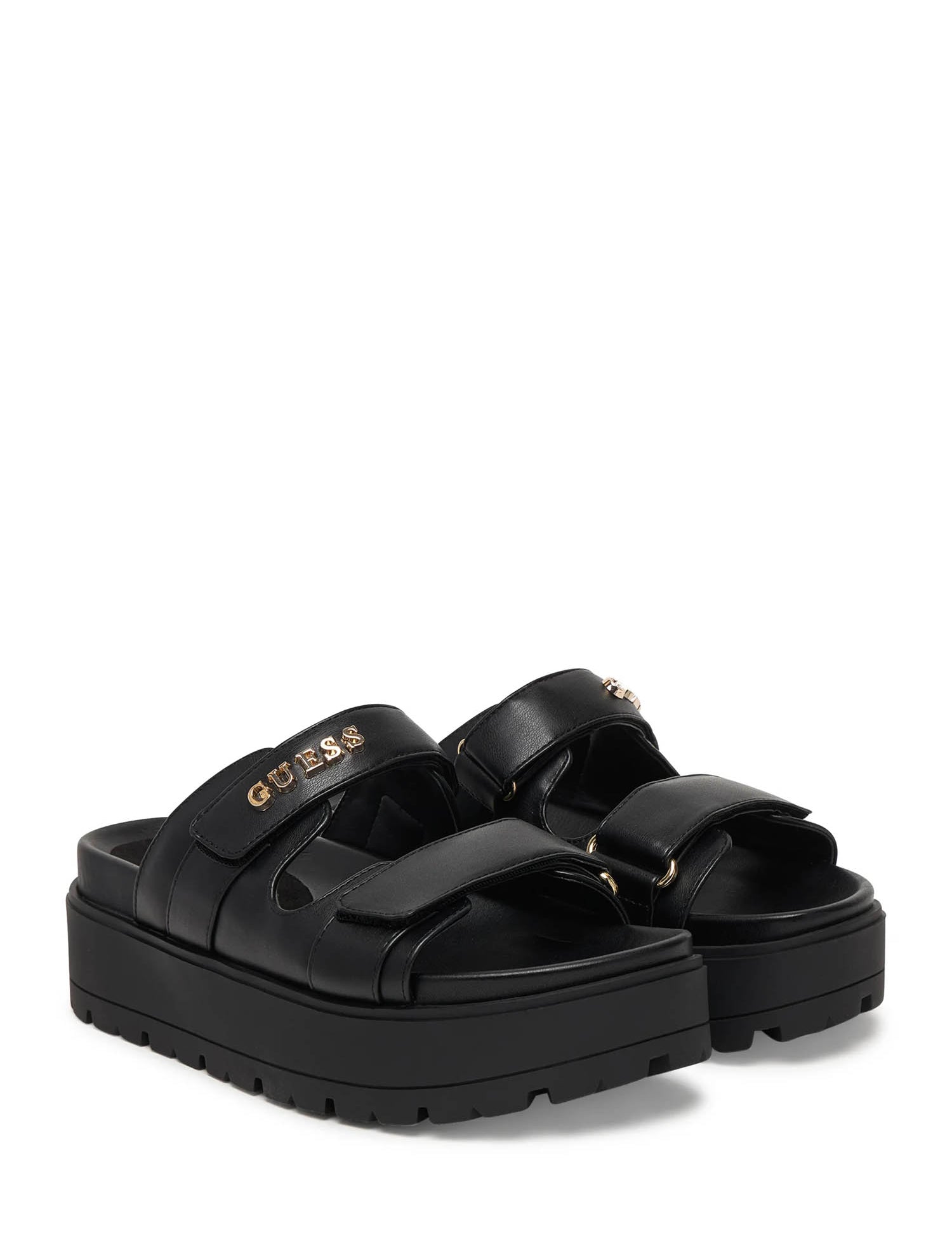 Sandali zeppa Nero Guess