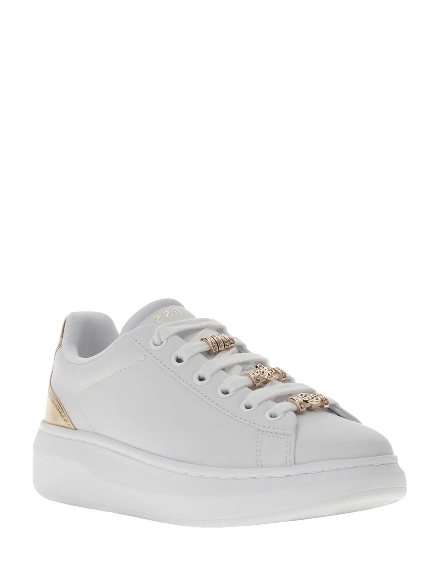 Sneakers Bianco Oro Guess