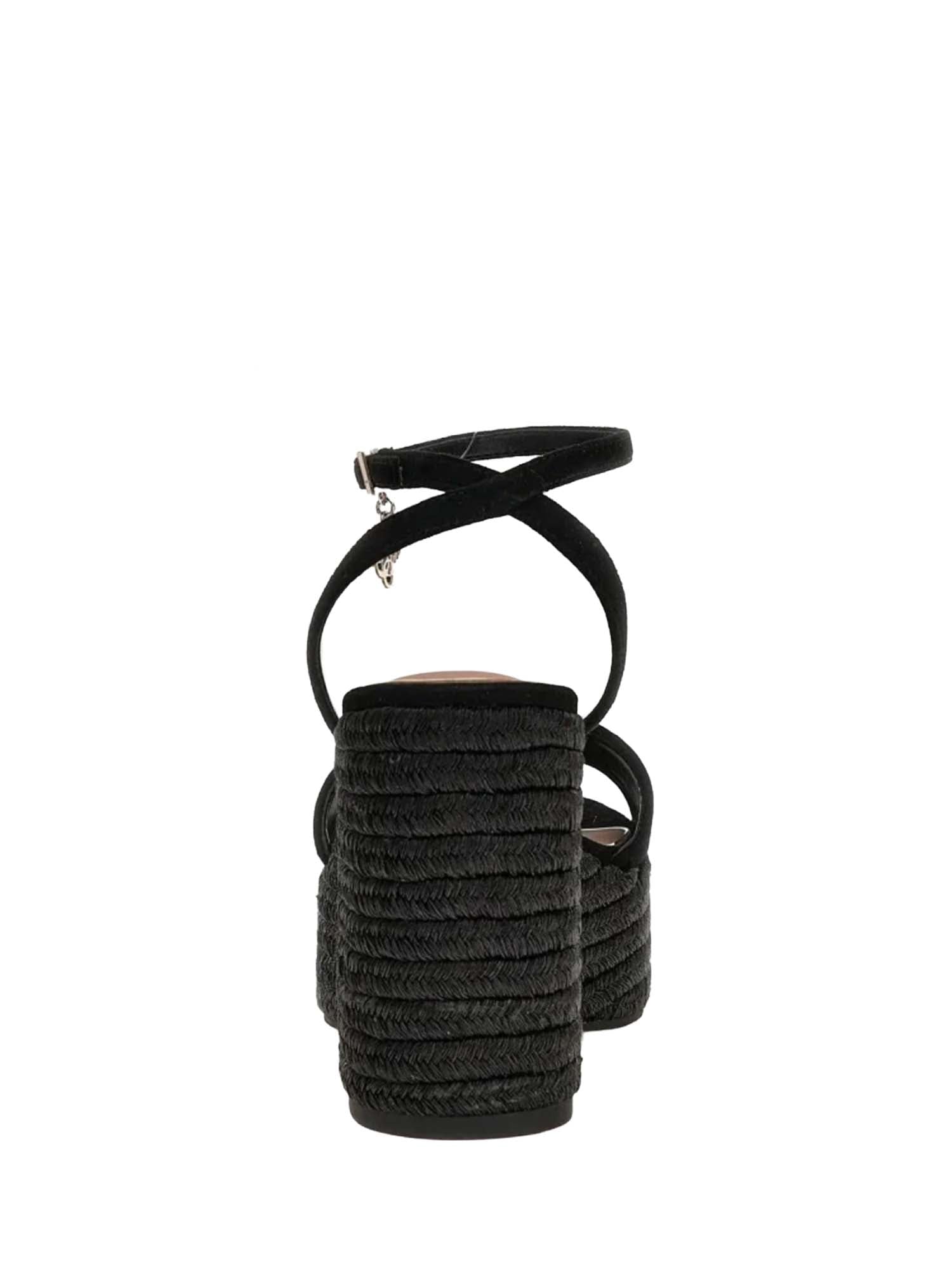 Sandali zeppa Nero Guess