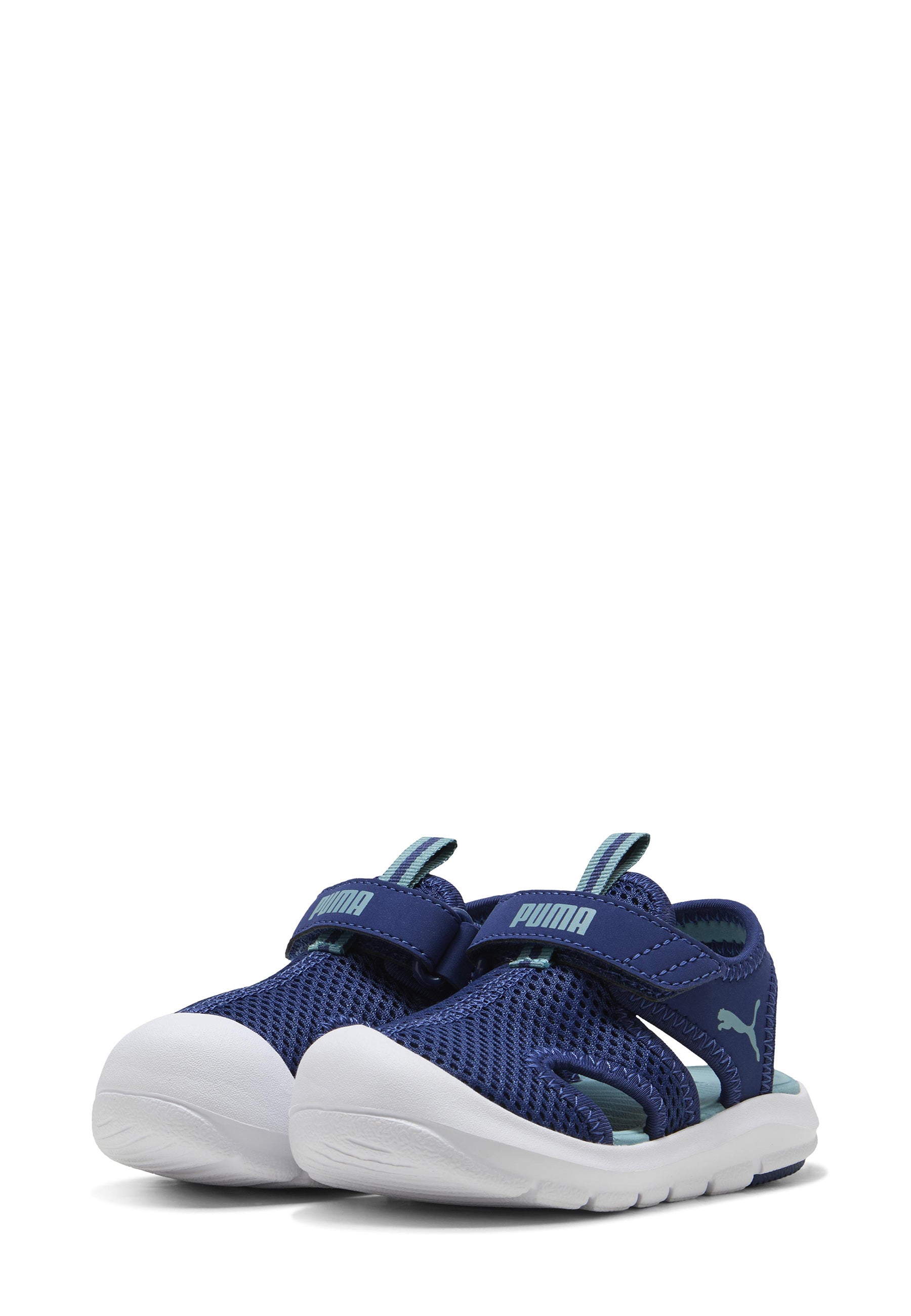 Sandali con strappi Blu Puma