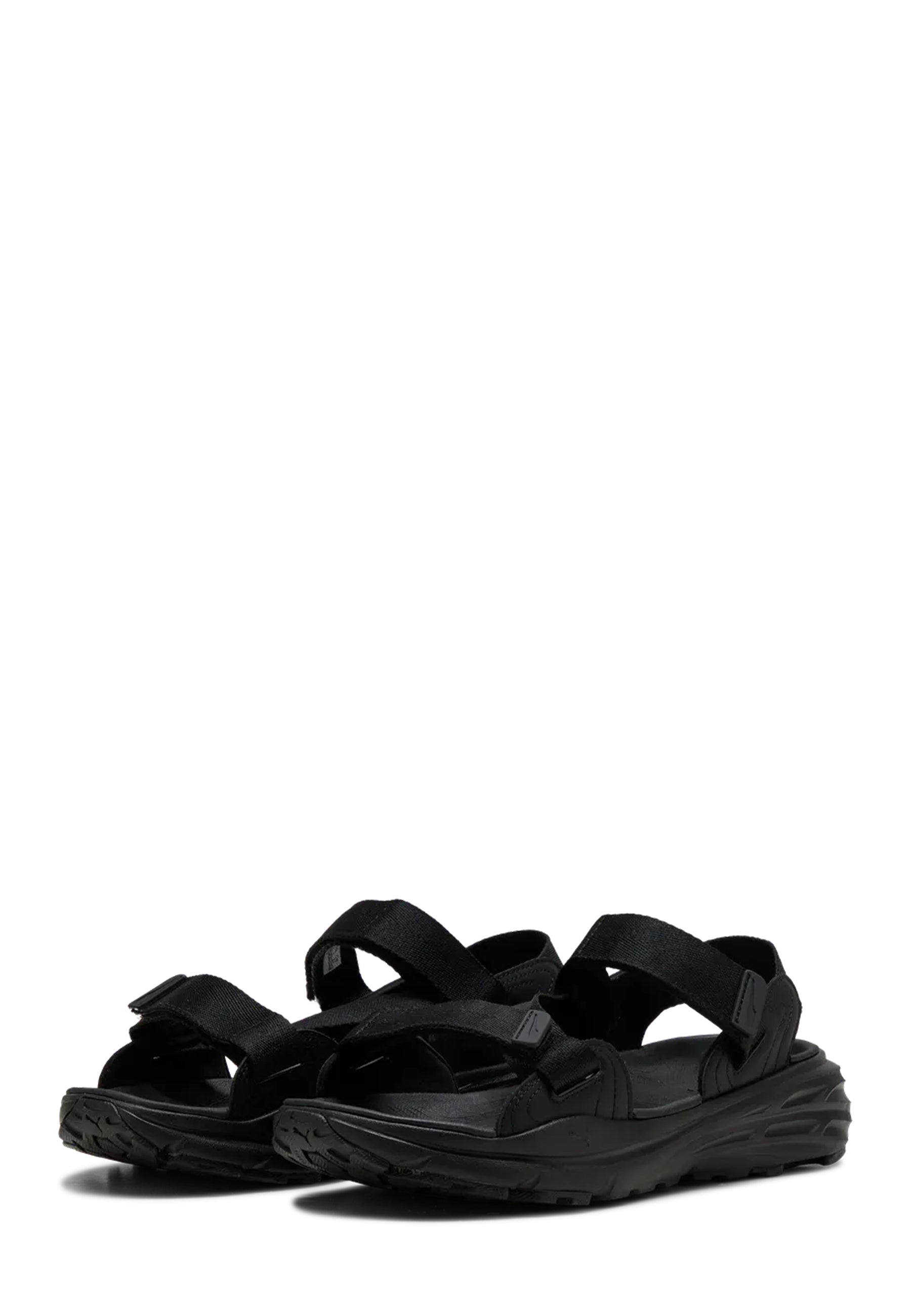 Sandali con strappi Nero Puma