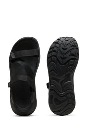 Sandali con strappi Nero Puma