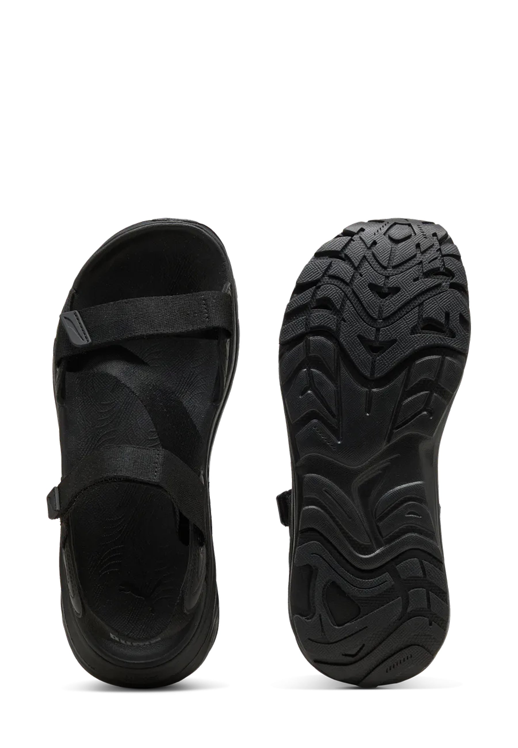 Sandali con strappi Nero Puma