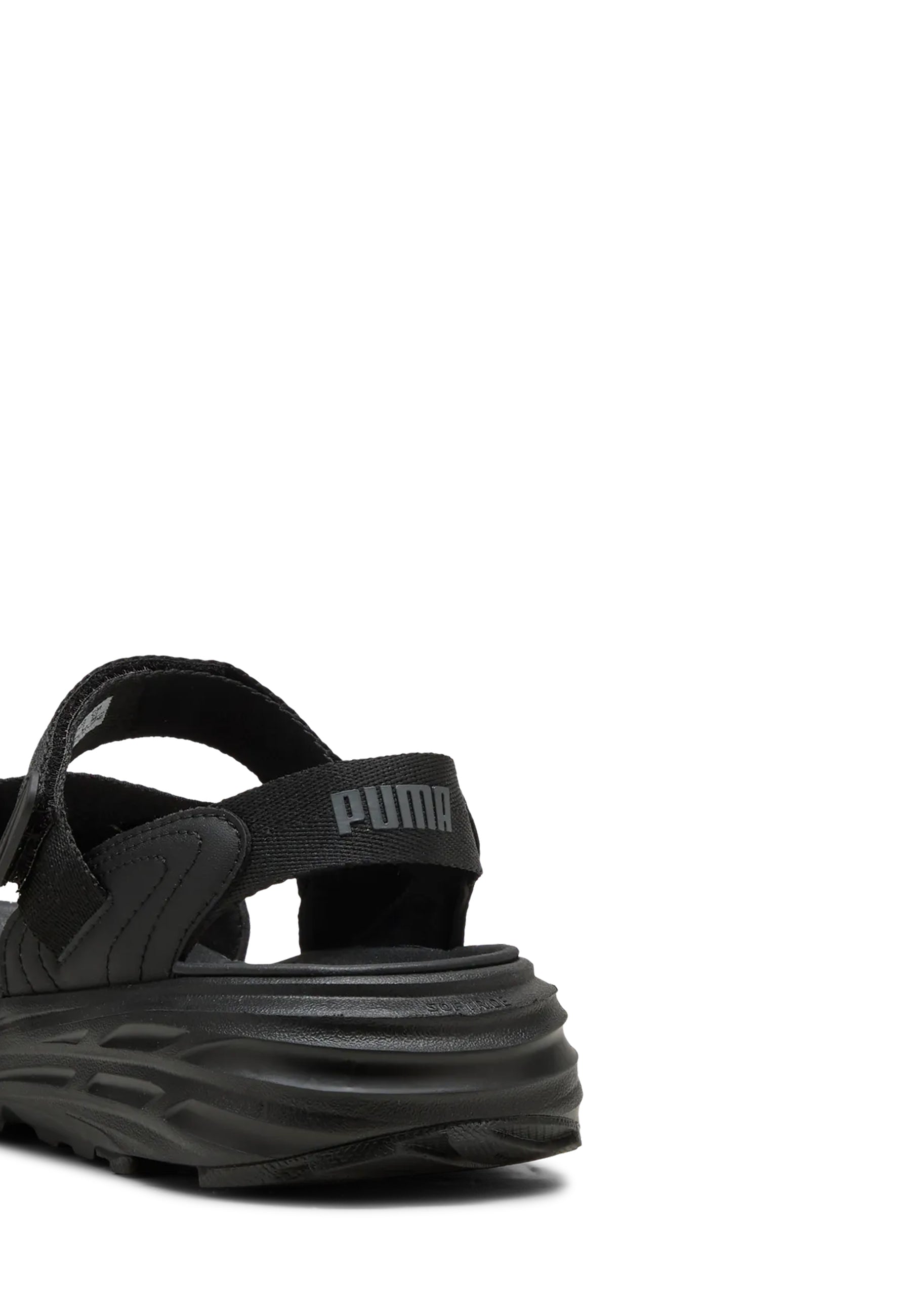 Sandali con strappi Nero Puma