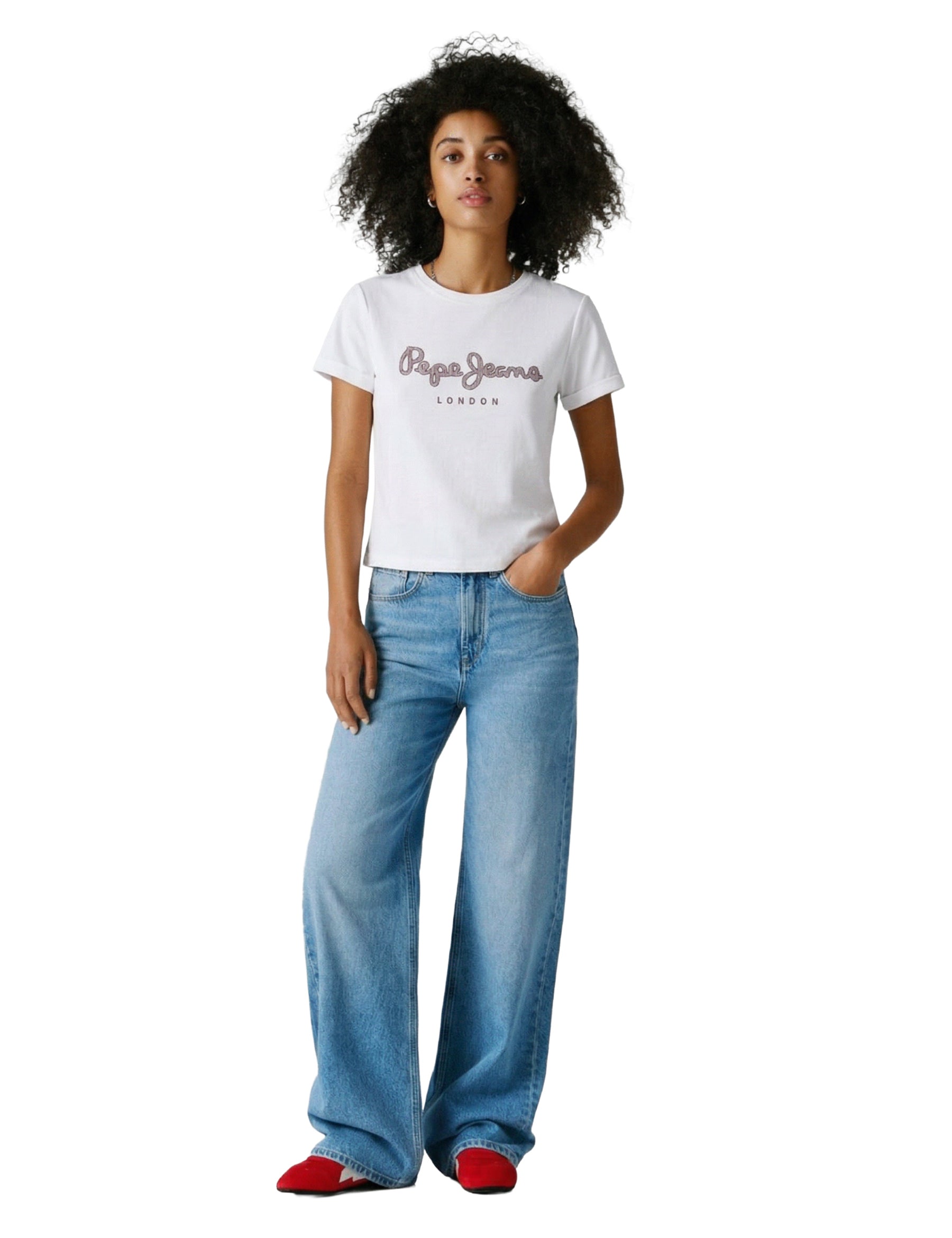 T-shirt Bianco Pepe Jeans