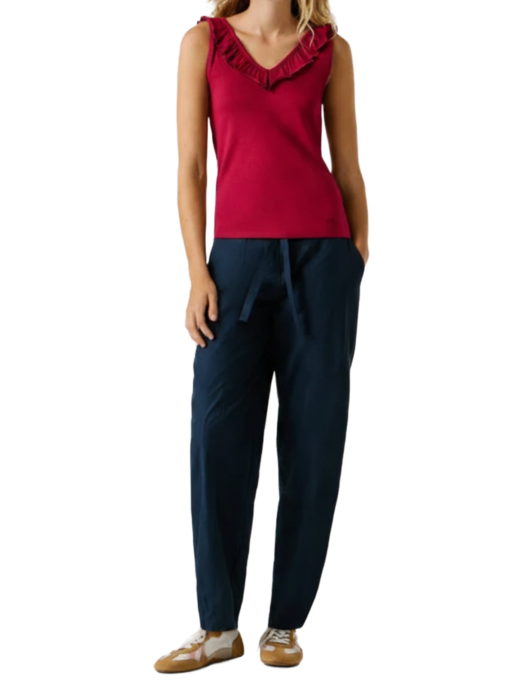 Top e canotte Bordeaux Pepe Jeans