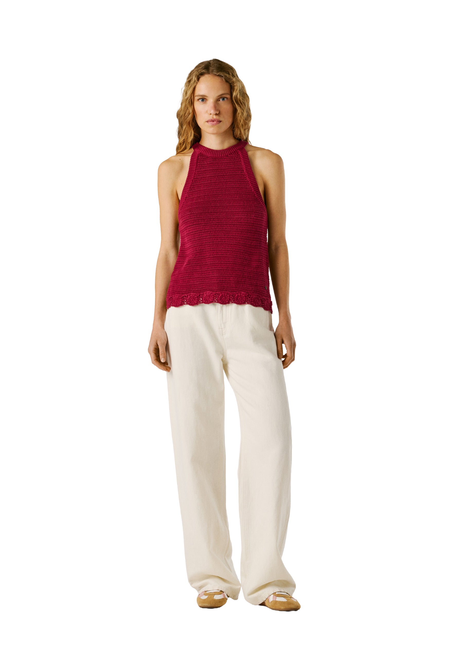 Top e canotte Bordeaux Pepe Jeans