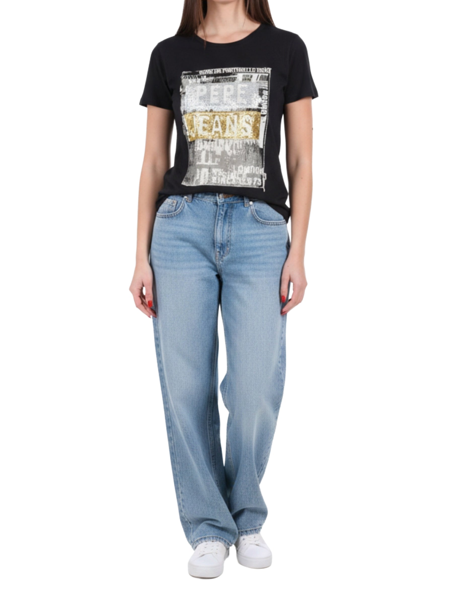 T-shirt Nero Pepe Jeans
