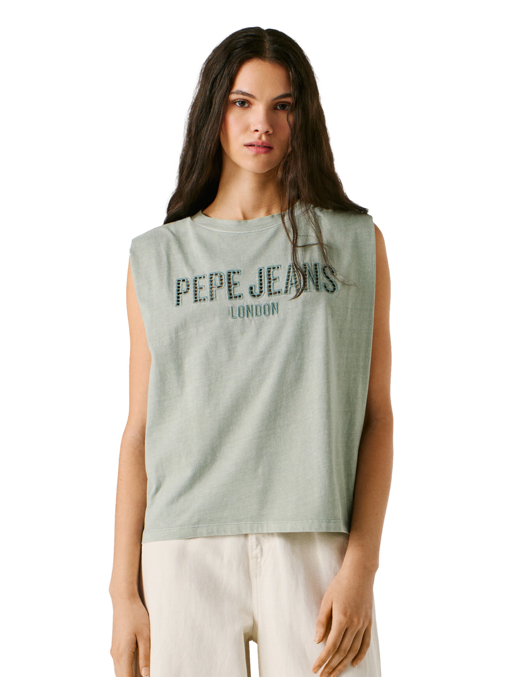 Top e canotte Verde Pepe Jeans