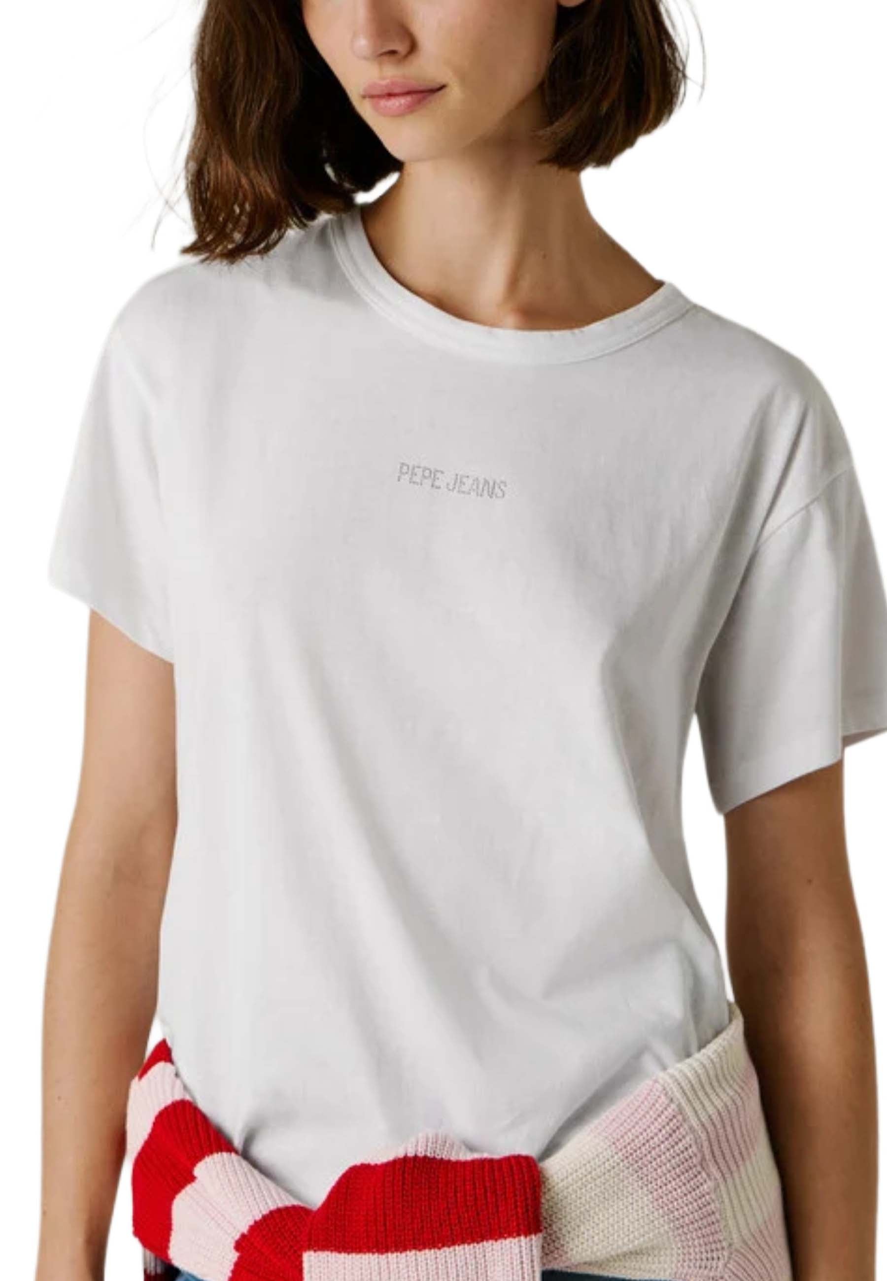 T-shirt Bianco Pepe Jeans