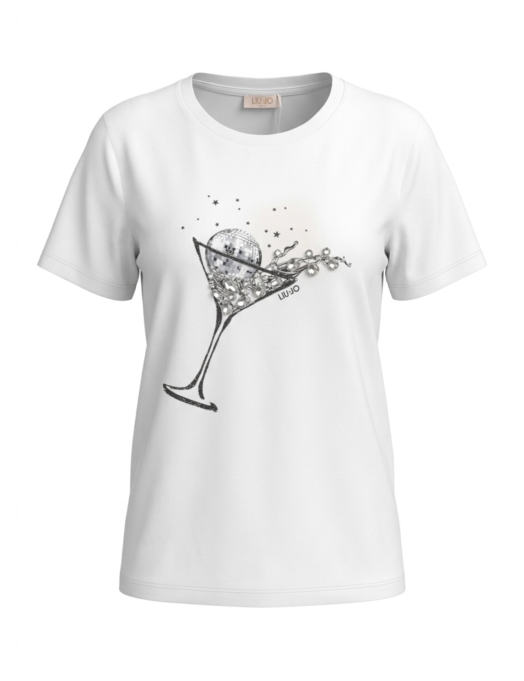 T-shirt Bianco Nero Liu-jo